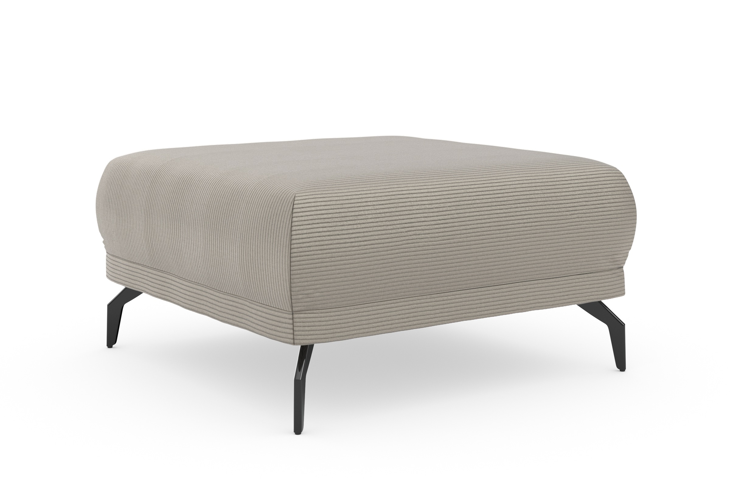 Home affaire Hocker "Coco" Cord-Bezug in 2 Ausführungen, Füßen 15 cm hoch günstig online kaufen