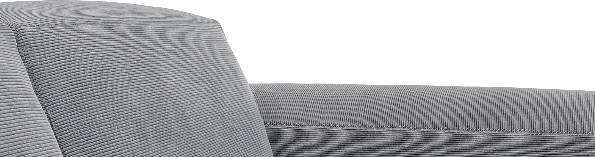 FLEXLUX Ecksofa »Lucera Chaislongue rechts oder links, L-Form, bequem«, modern & anschmiegsam, Kaltschaum, Stahl-Wellenunterfederung