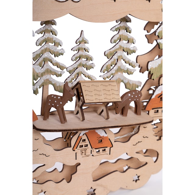 Myflair Möbel & Accessoires Dekolicht »Weihnachtsdeko«, aus Holz, Höhe ca.  29 cm bestellen | BAUR