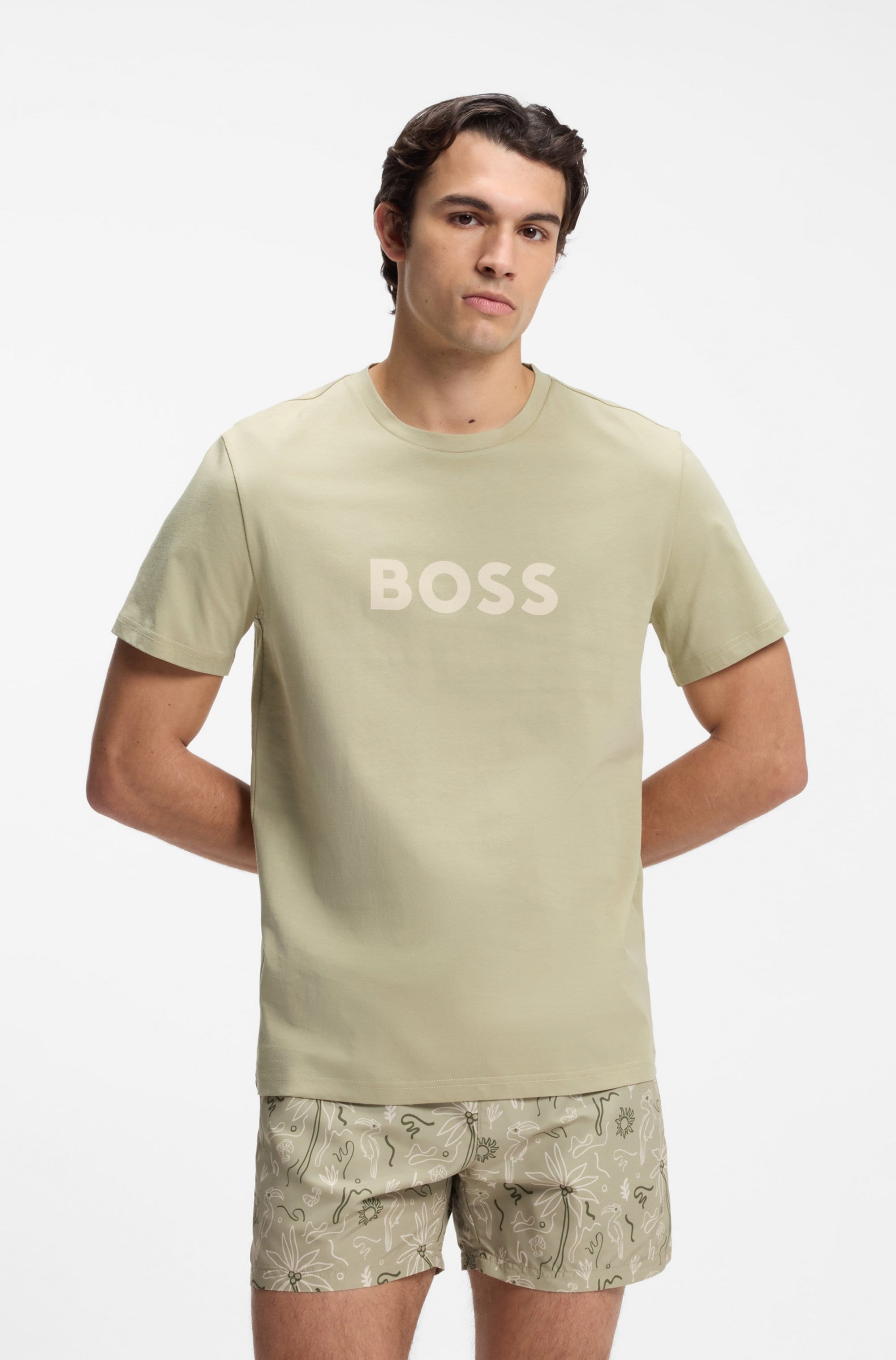 BOSS "T-Shirt RN" mit UV Schutz (SPF 50+), Swimwear
