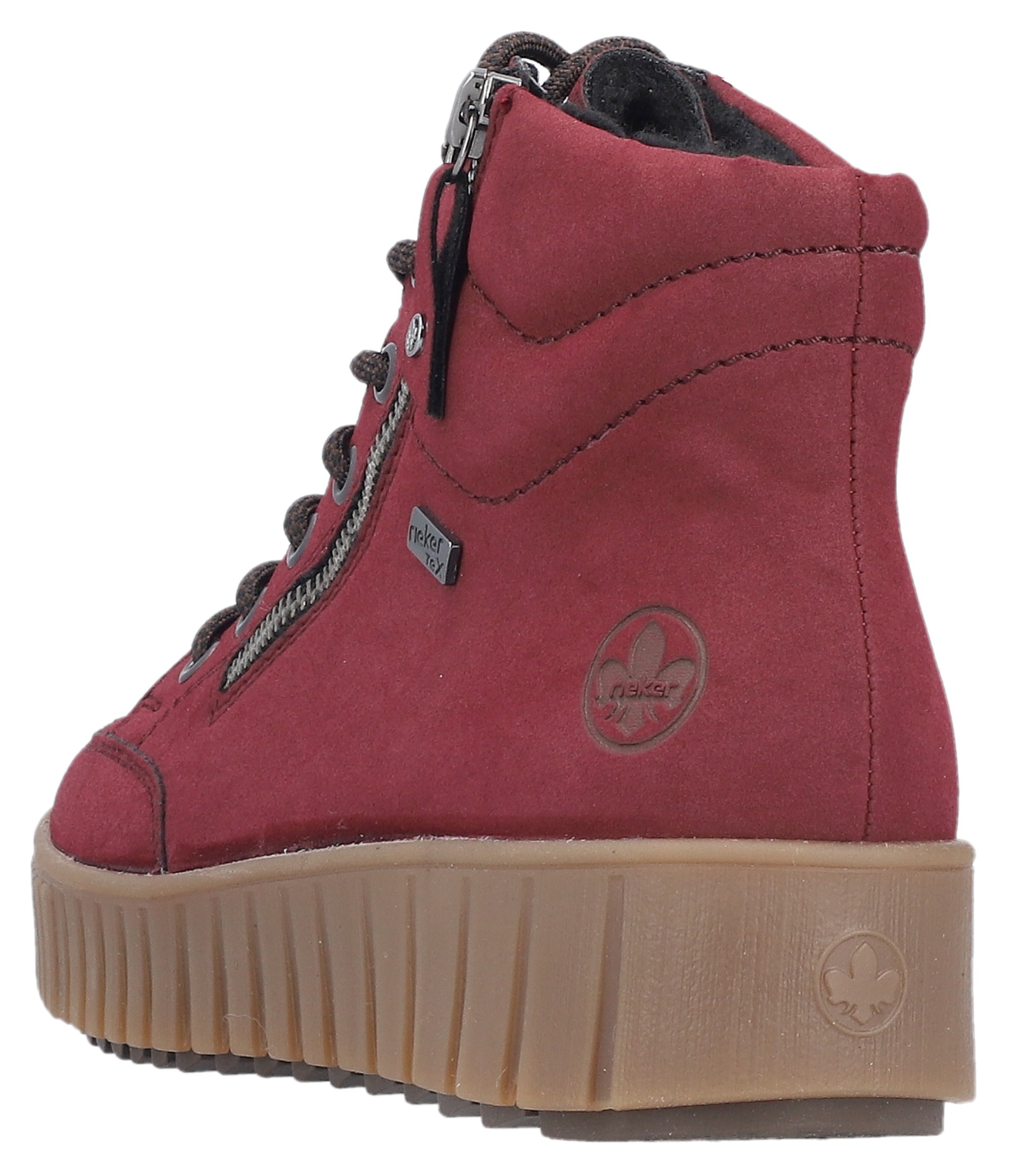 Rieker Winterboots, Plateaustiefelette, Schnürboots mit Warmfutter und TEX-Ausstattung