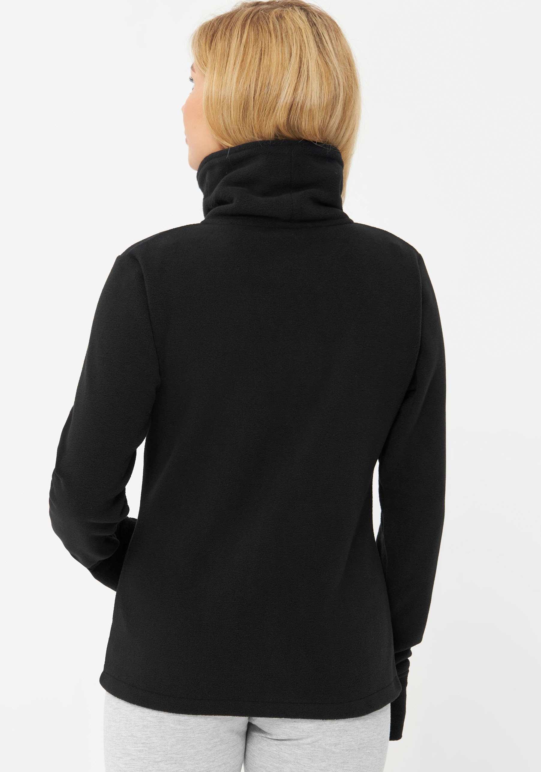 Bench. Fleecejacke "FUNNEL" 1 Stk. tlg. ohne Kapuze mit Glitzerstickerei günstig online kaufen