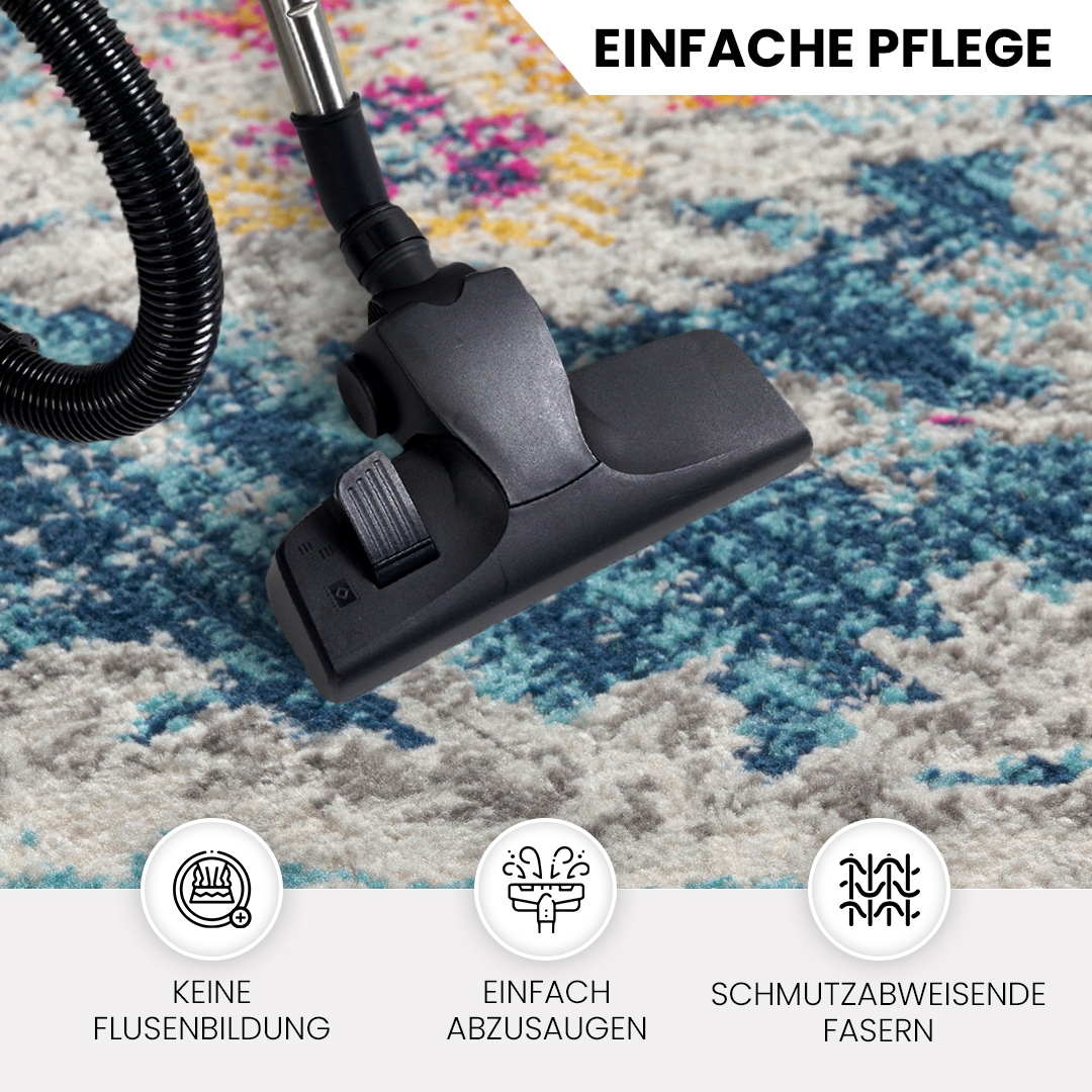 Livabliss Teppich »ADEN«, rechteckig, 10 mm Höhe, Vintage Orientteppich, Kurzflor Boho Wohnzimmerteppich, Läufer