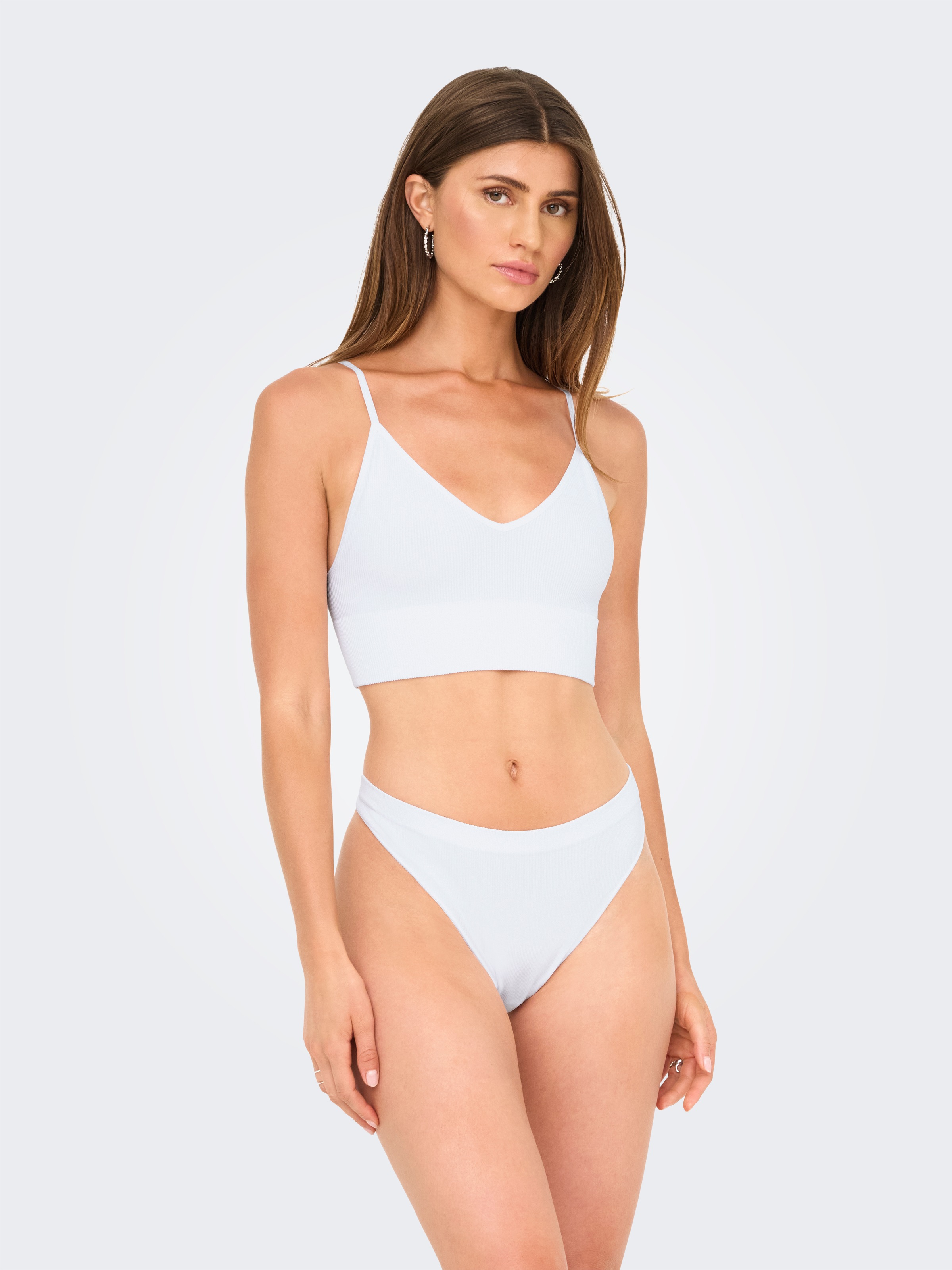 ONLY "ONLVICKY RIB S-L V-NECK 3-PACK TOP NOOS" Packung, 3 figurbetont, modi günstig online kaufen