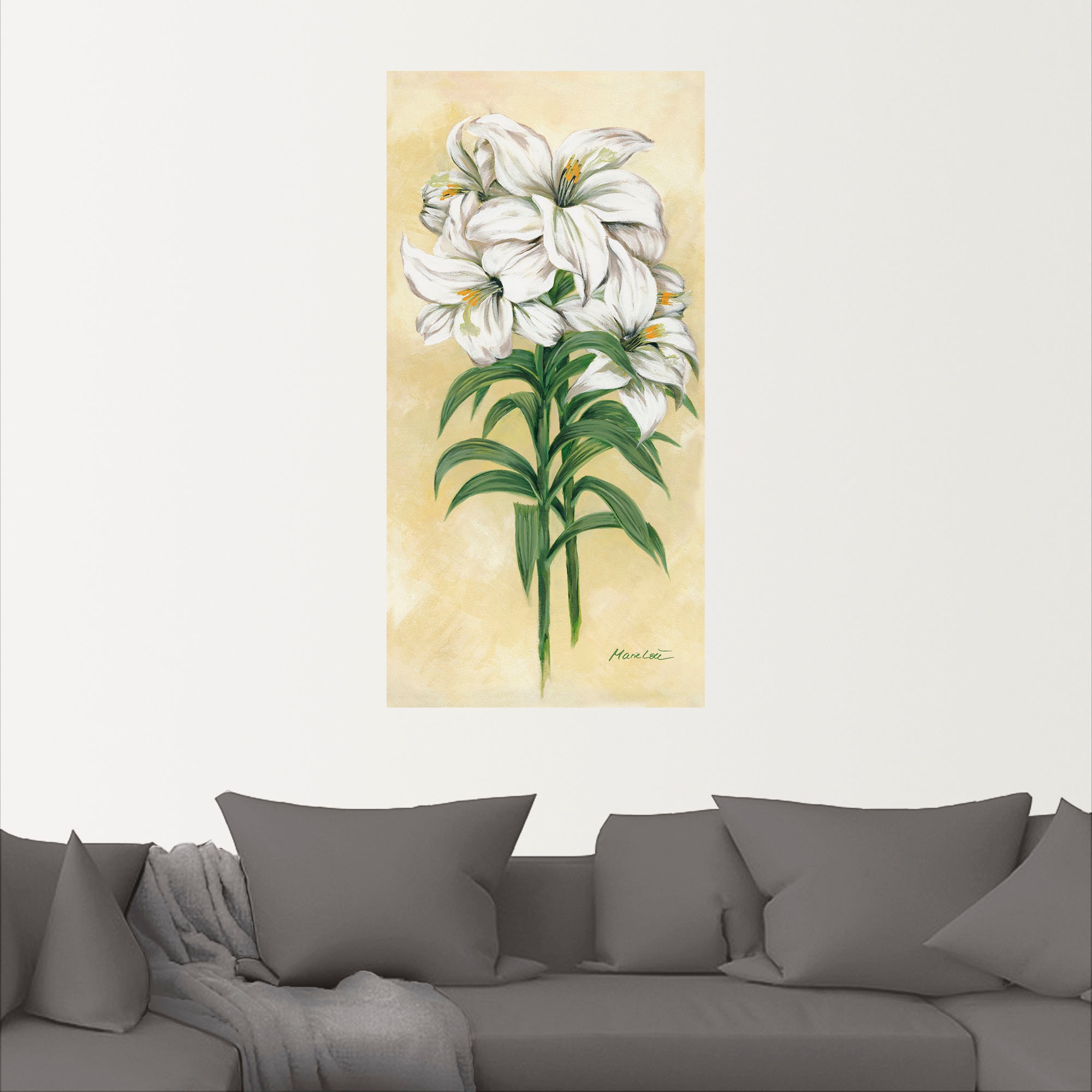 Artland Wandbild "Lilien", Blumen, (1 St.), als Leinwandbild, Wandaufkleber günstig online kaufen