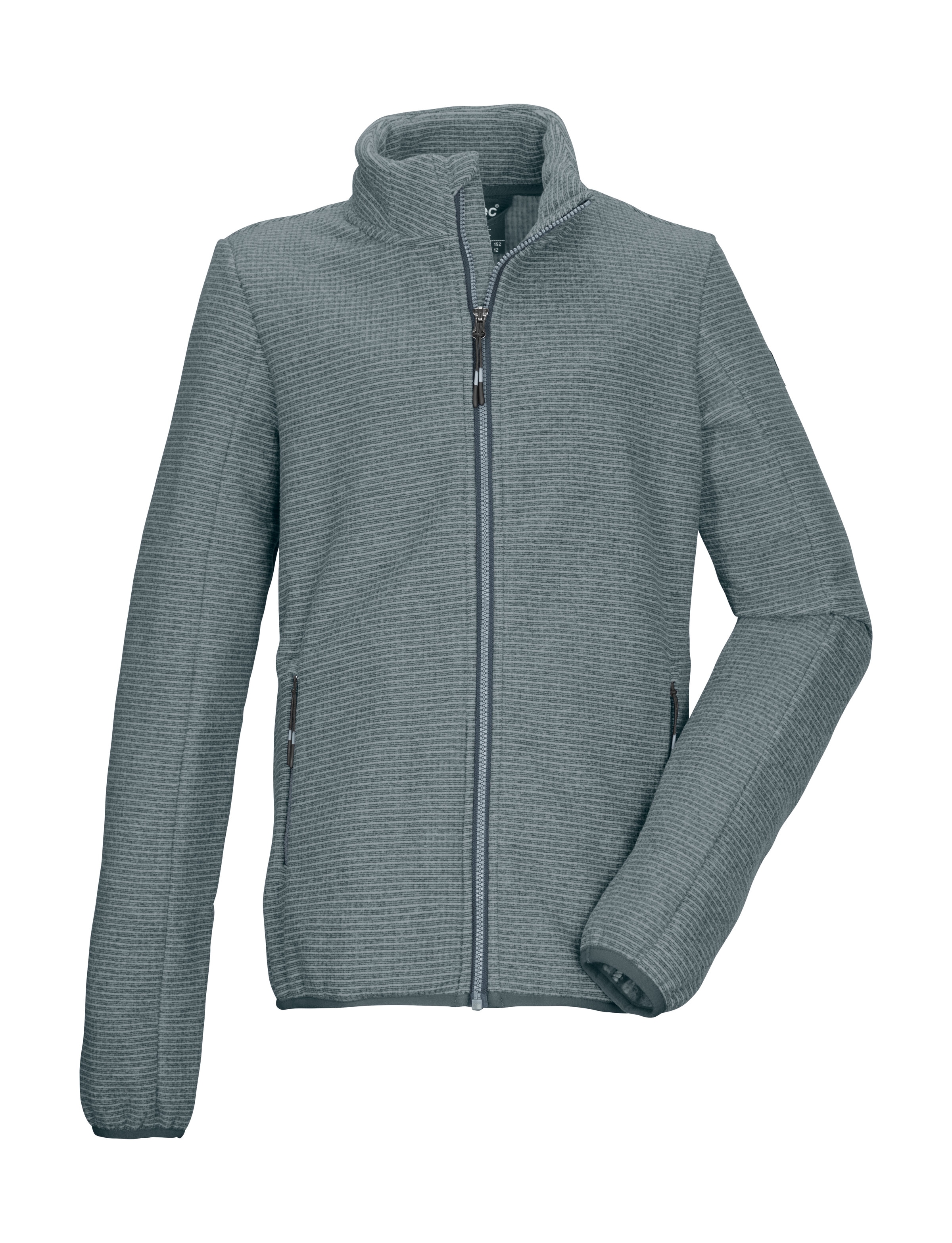 Killtec Fleecejacke "KOW 215 GRLS KNTFLC JCKT" Strickfleecejacke für Kids, Kinnschutz, Zipper-Taschen
