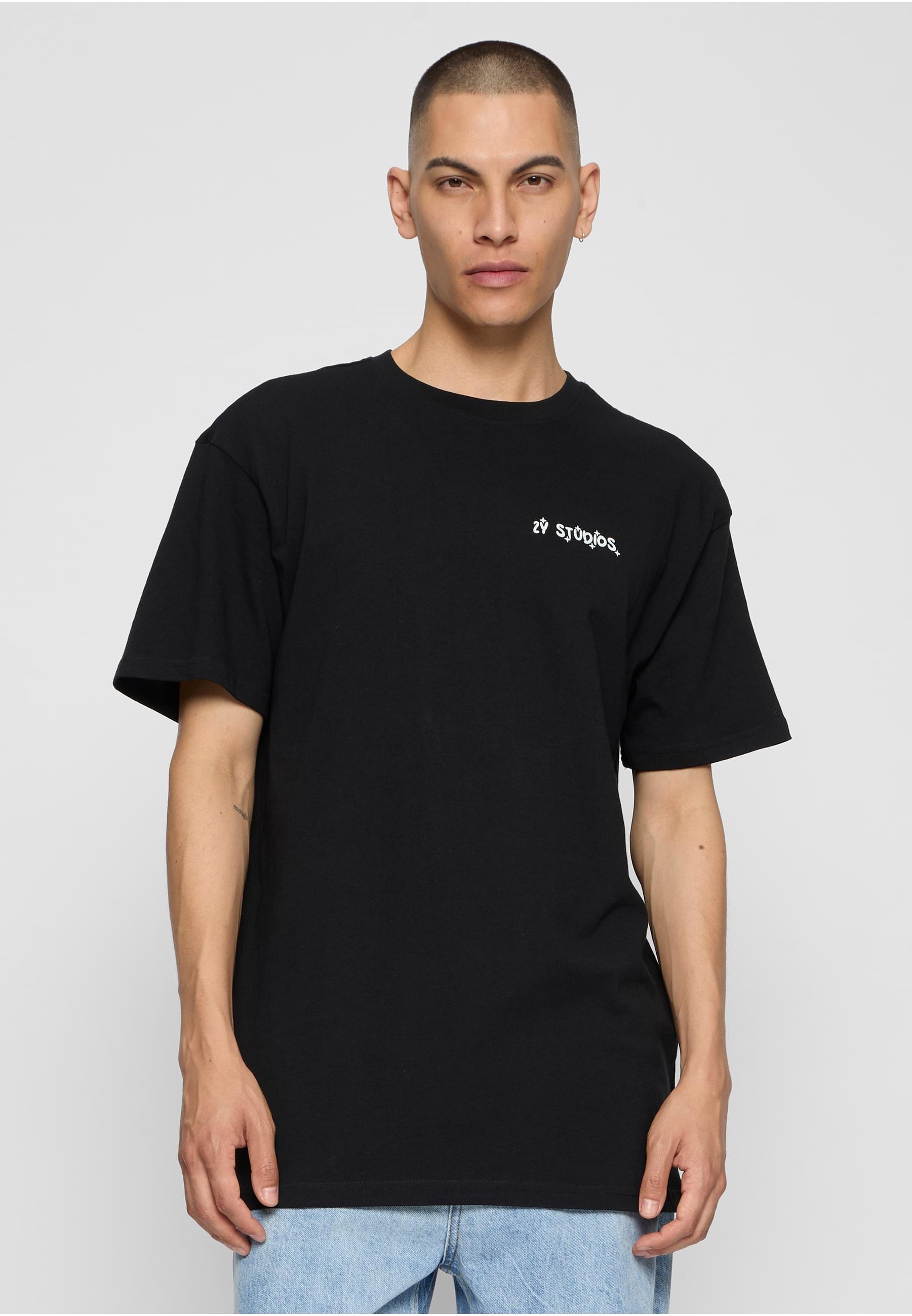 2Y Studios T-Shirt »2Y Studios Herren Thoughts Oversize Tee«, (1 tlg.)