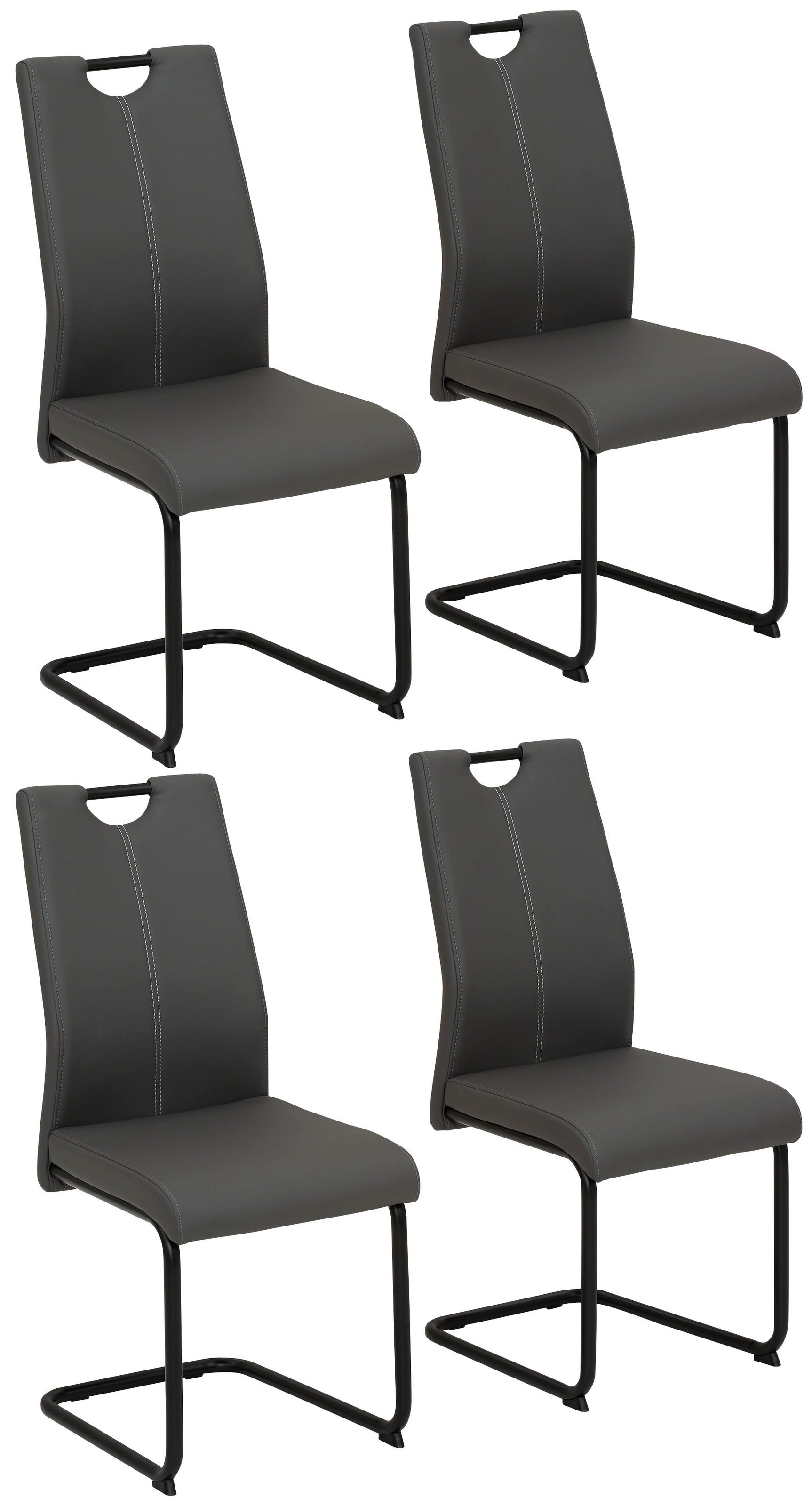 HELA Freischwinger "CORA" () 4 Stk.Tragegriff in schwarz günstig online kaufen