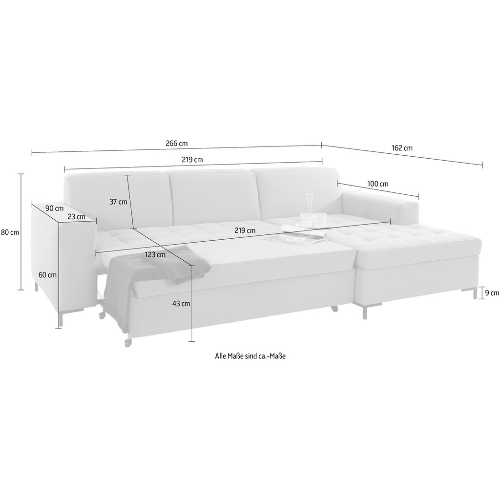 OTTO products Ecksofa »Grazzo L-Form«