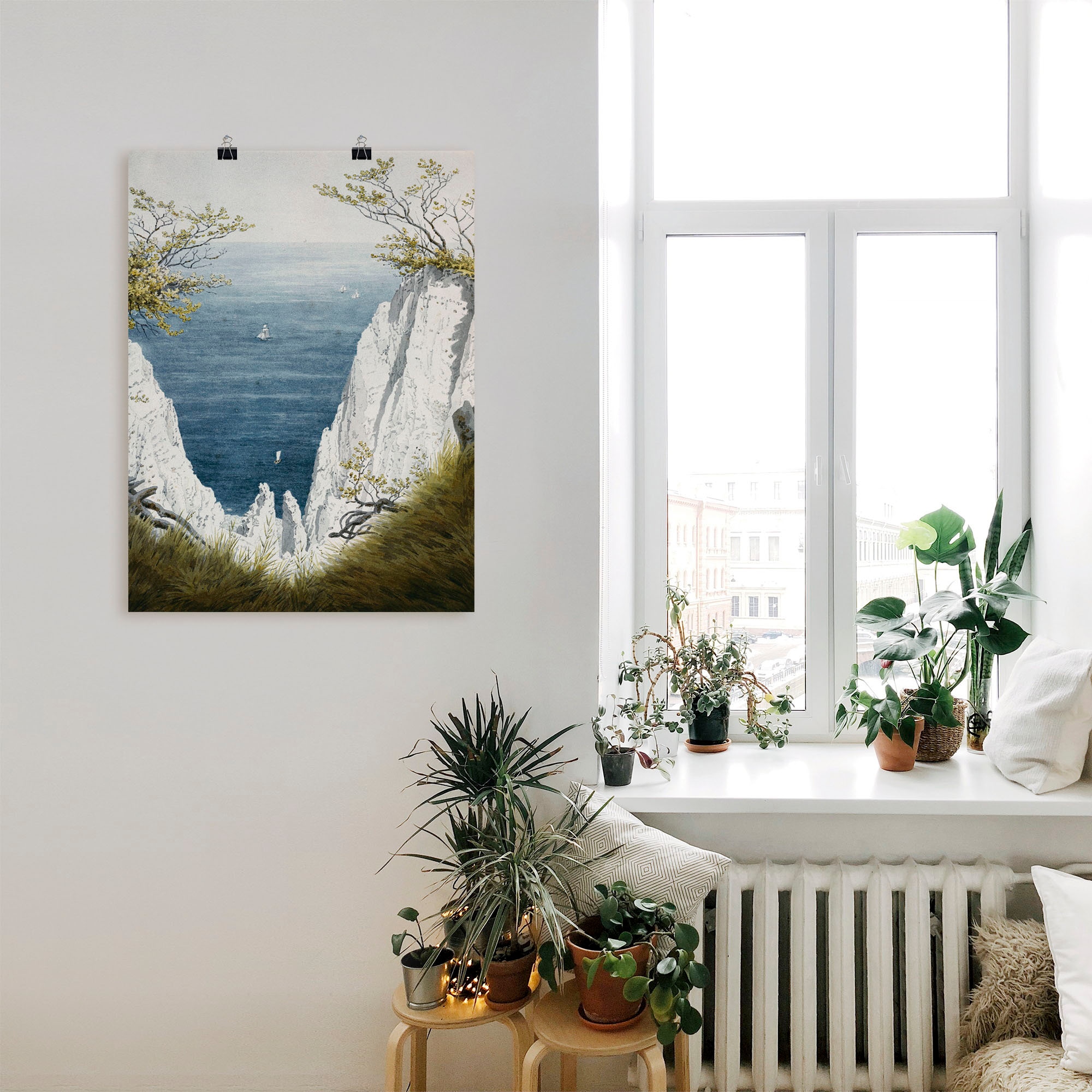 Artland »Kreidefelsen auf Rügen, um 1826« Gewässer 1 Stk. tlg. als Leinwandbild, Poster in verschied. Größen