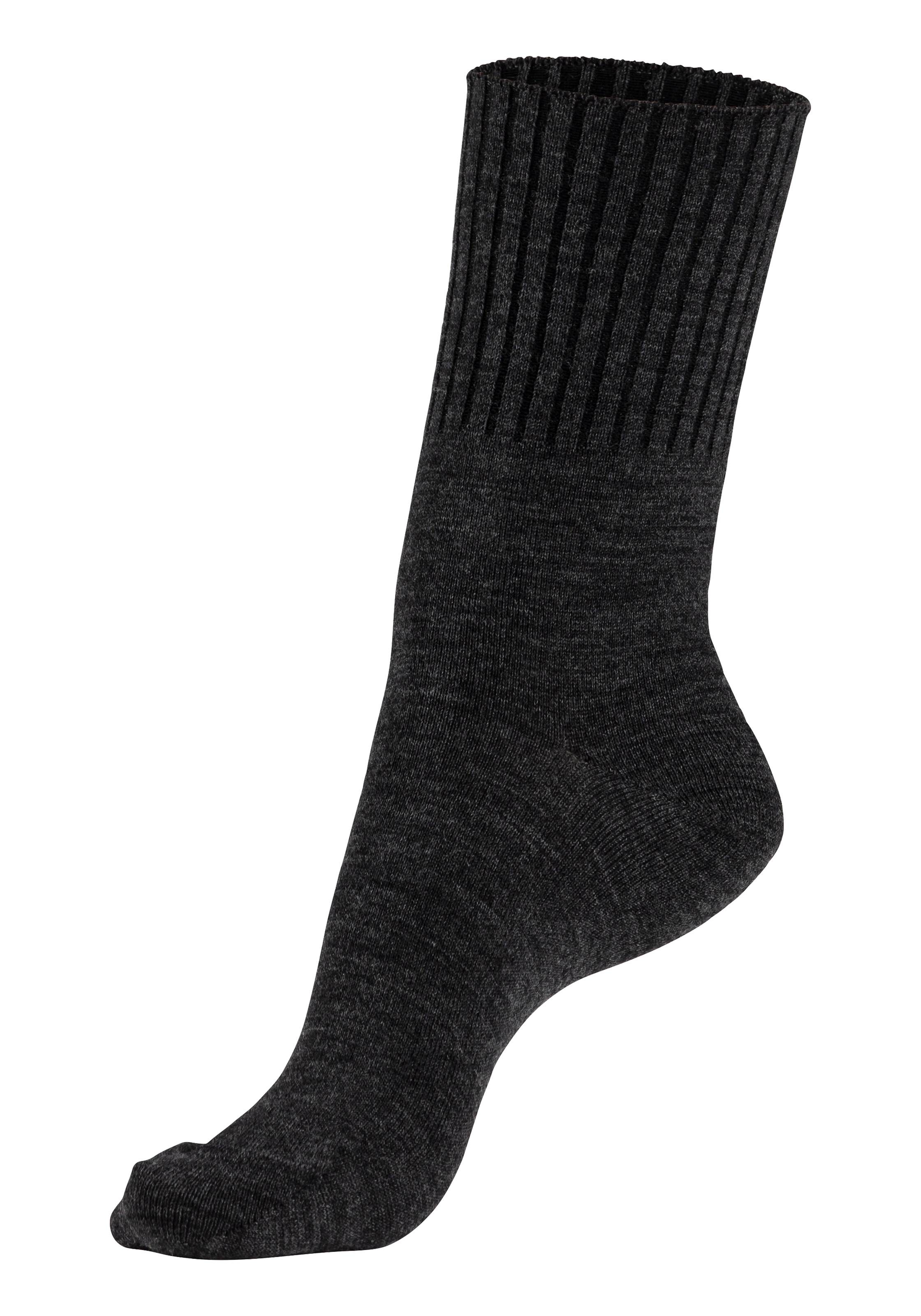 Lavana Umschlagsocken, (Packung, 3 Paar), fein gestrickt mit 53% Wolle