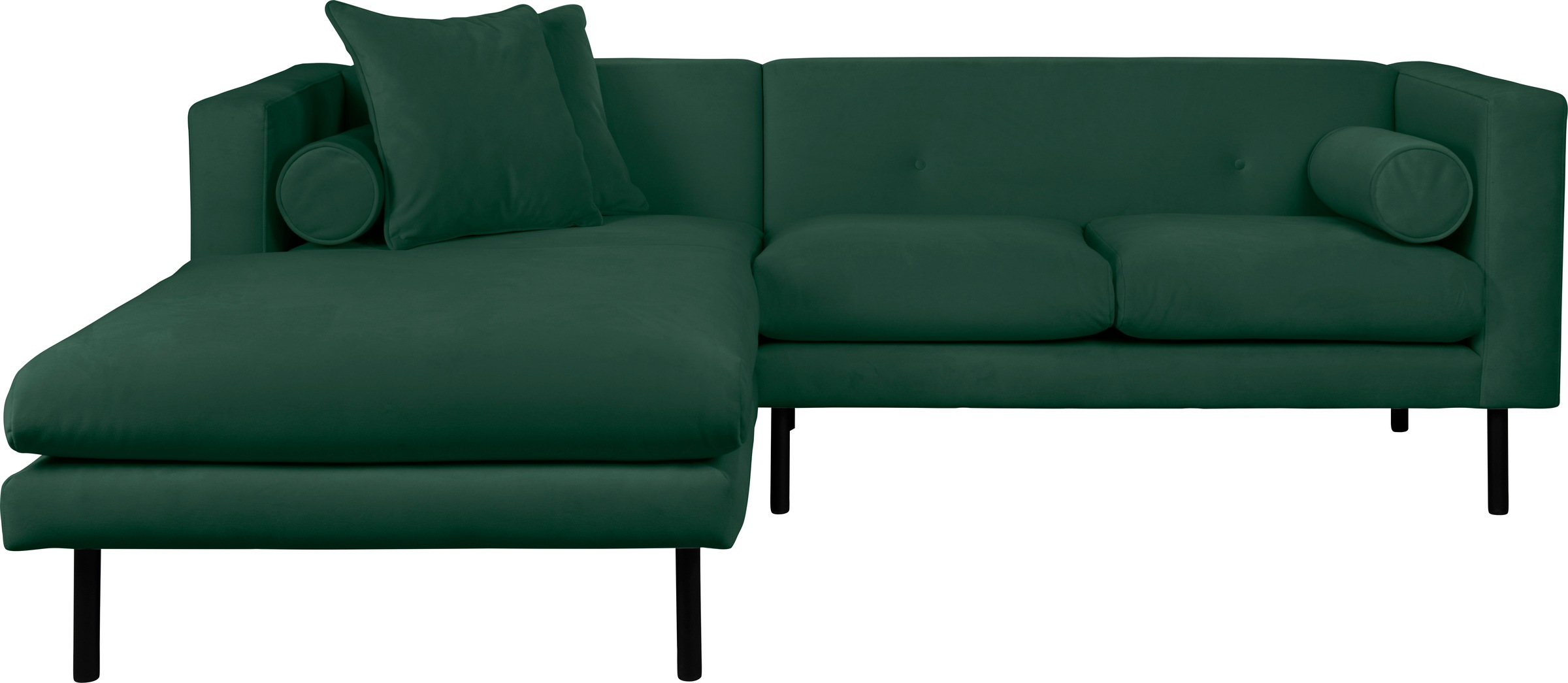 Guido Maria Kretschmer Home&Living Ecksofa »Lillibeth L-Form Designsofa, Maße B/T/H: 240/173/83 cm«, Zierkissen als Wendekissen, in Samtoptik oder Cord