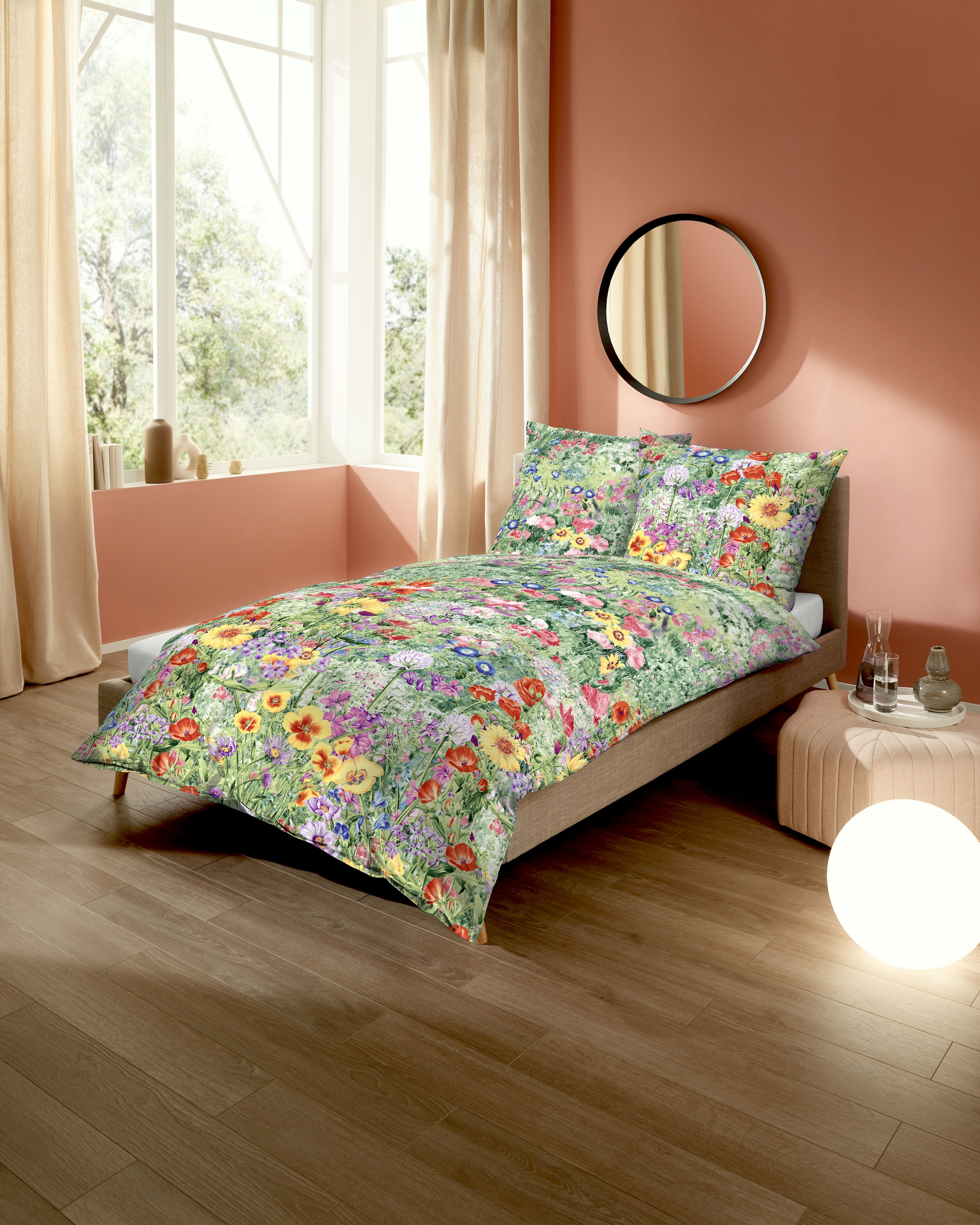 Kaeppel Bettwäsche "Farm Garden" 2 Stk. tlg. Mit Blumen günstig online kaufen