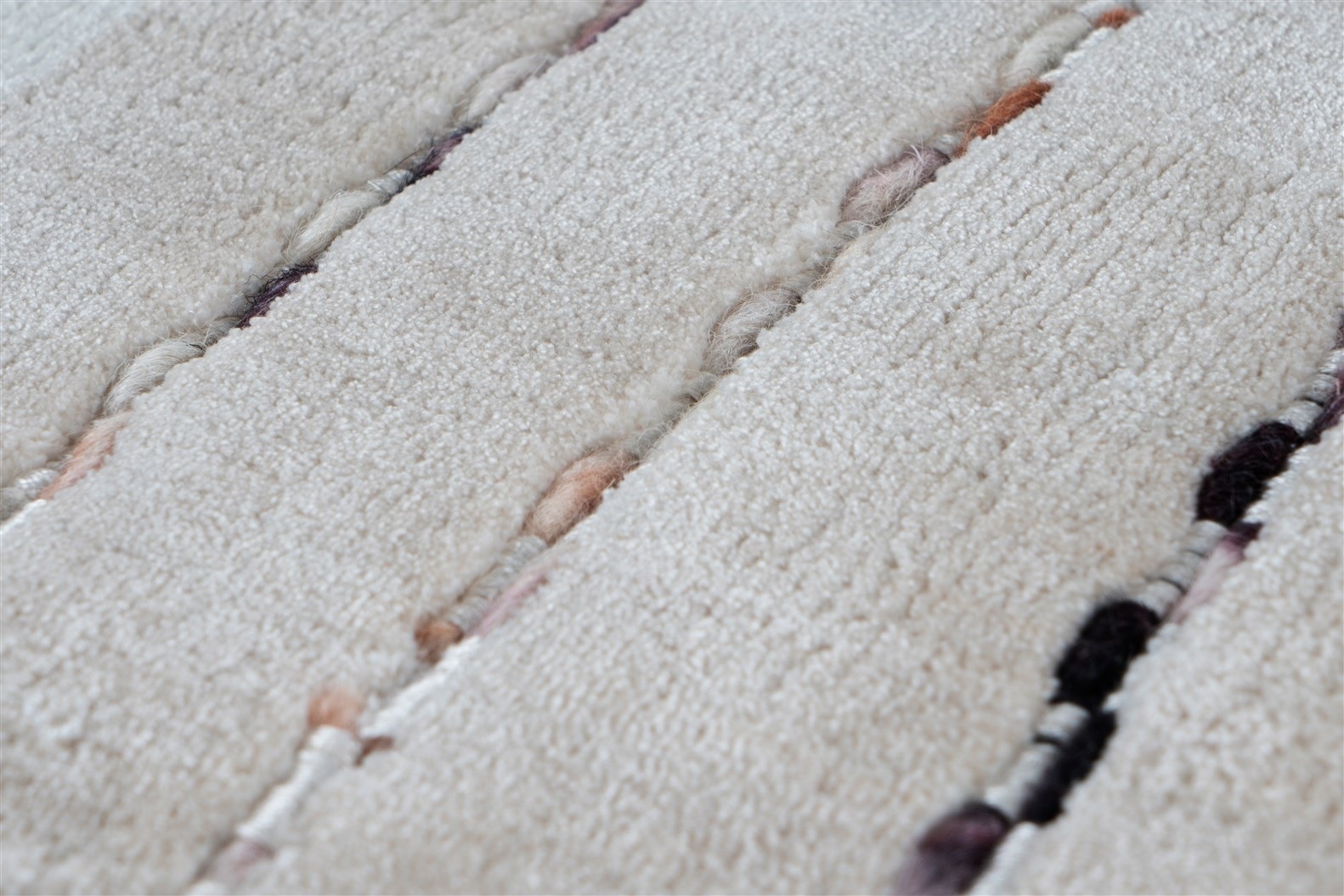 Teppich KAYOOM "Prime 110", beige (beige, multi), B:80cm H:15mm L:150cm, Viskose, Teppiche, Teppich, Handgefertigtes Unikat, sehr weiche Haptik, pflegeleicht 3