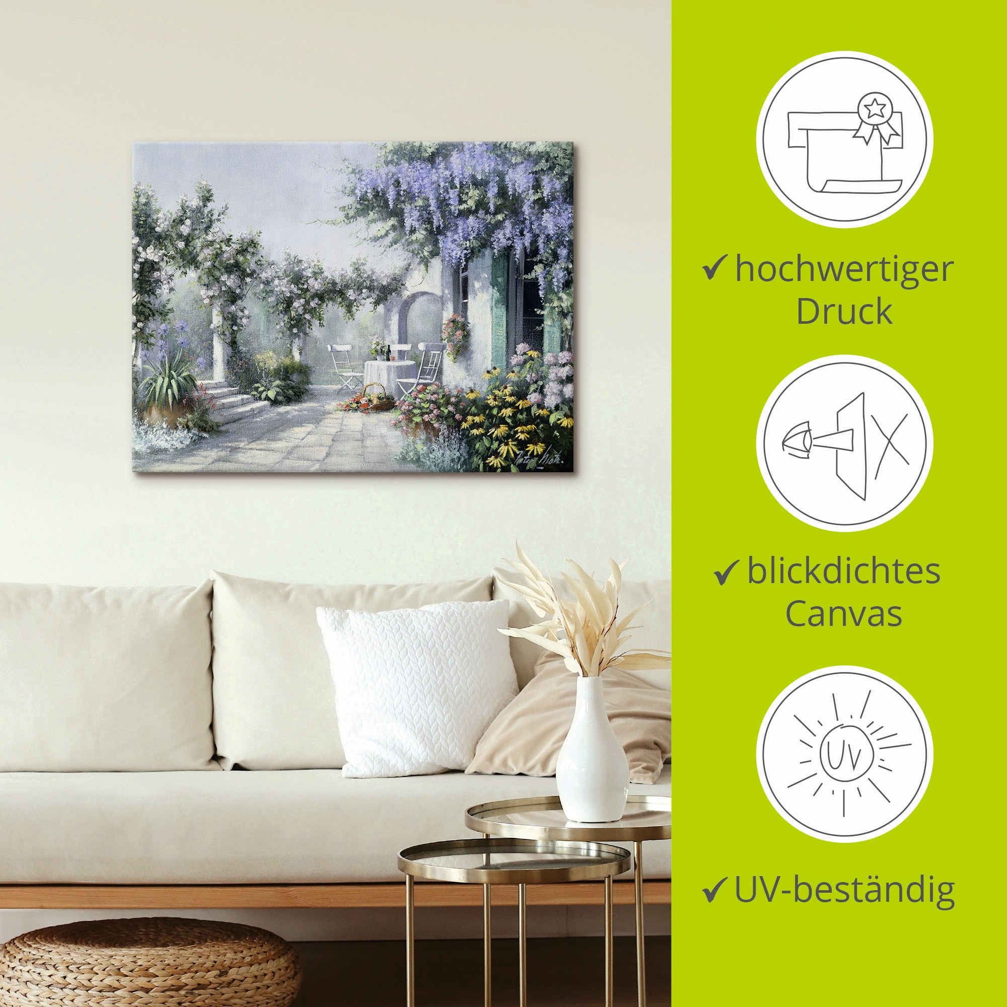 Artland Leinwandbild »Natürliche Magie«, Garten, (1 St.), auf Keilrahmen gespannt