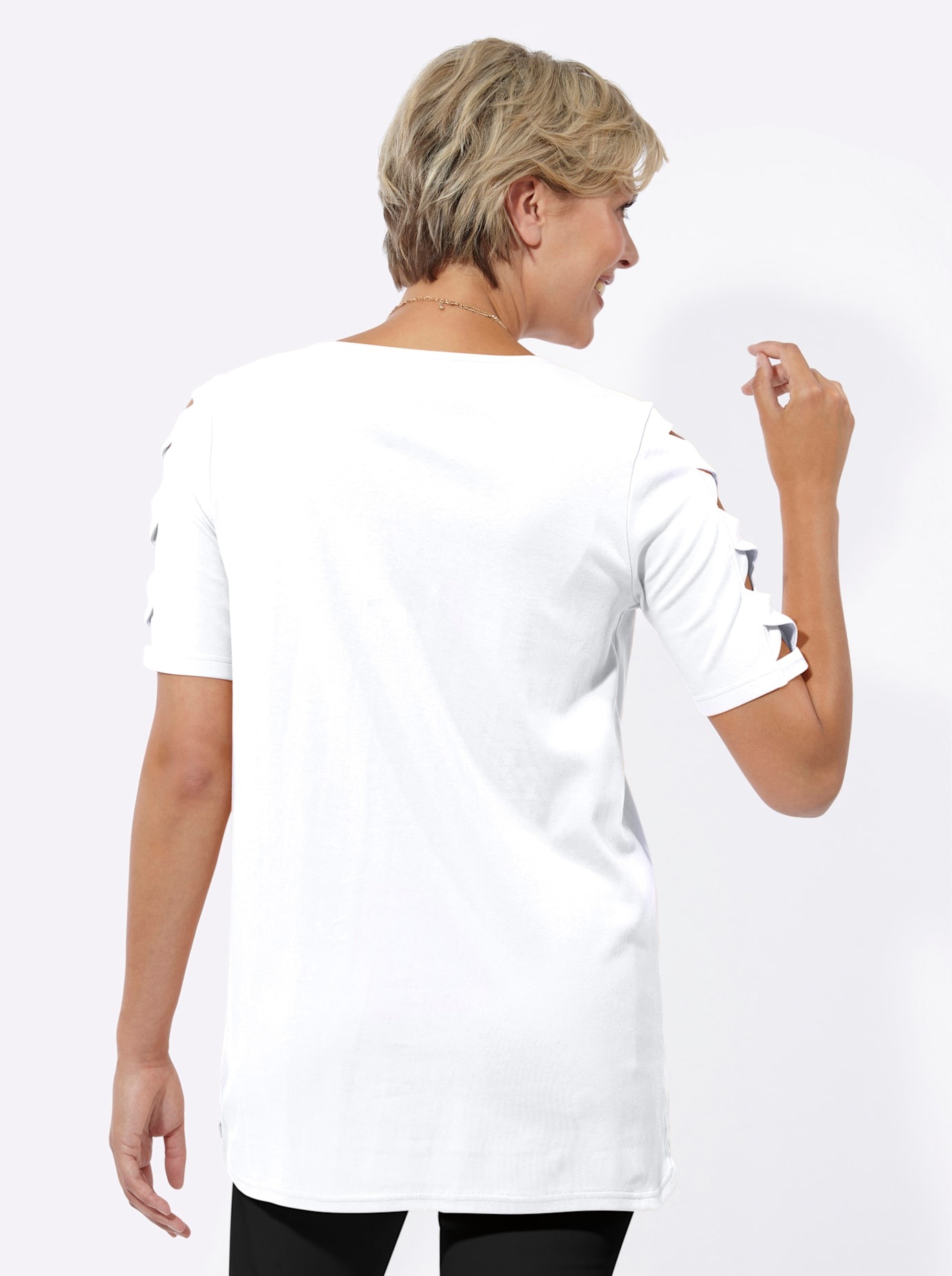 Classic Basics Rundhalsshirt "Longshirt" 1 Stk. tlg. günstig online kaufen