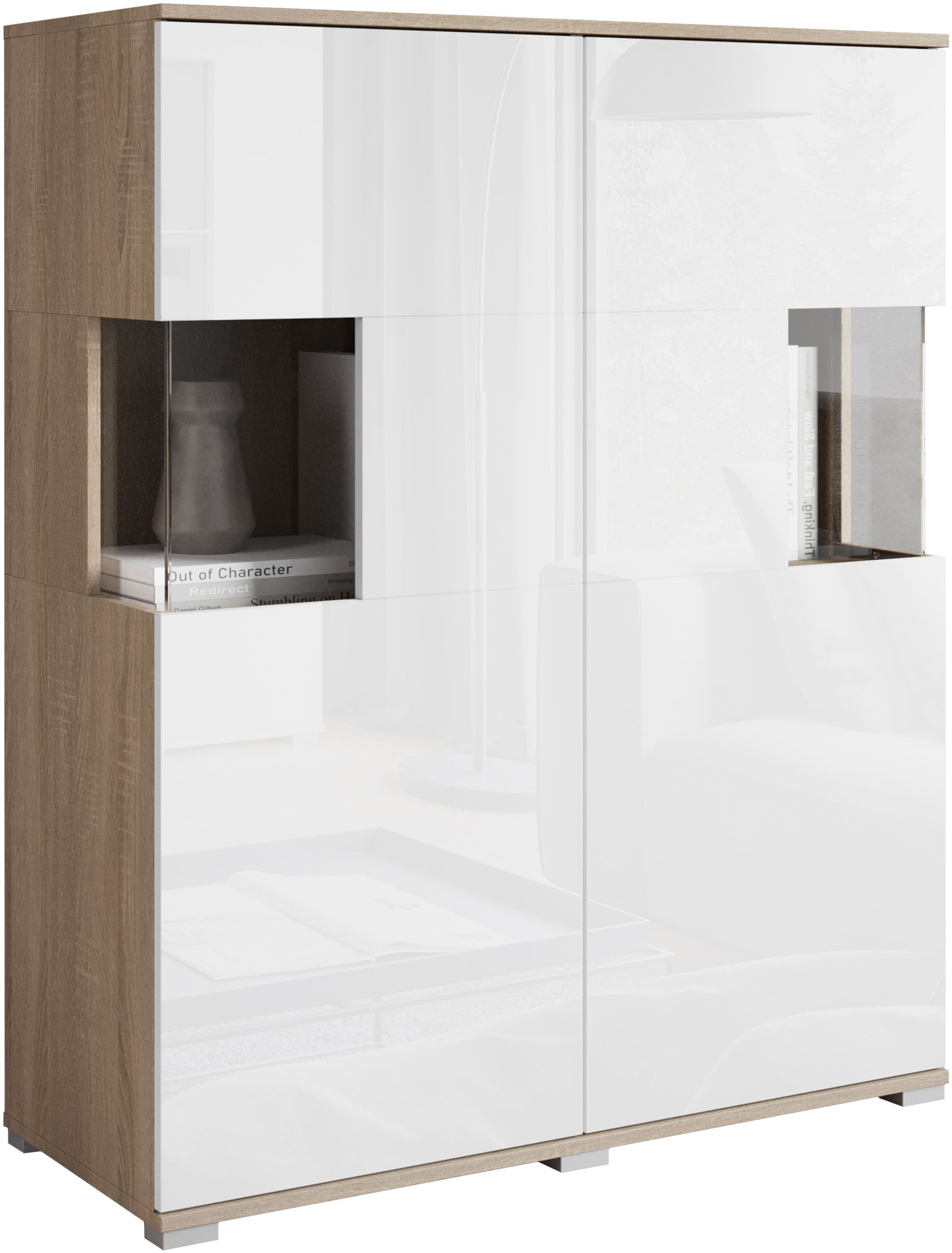 INOSIGN Highboard "Kenia", (1 St.), Modernes Highboard mit Glastüren, Breit günstig online kaufen