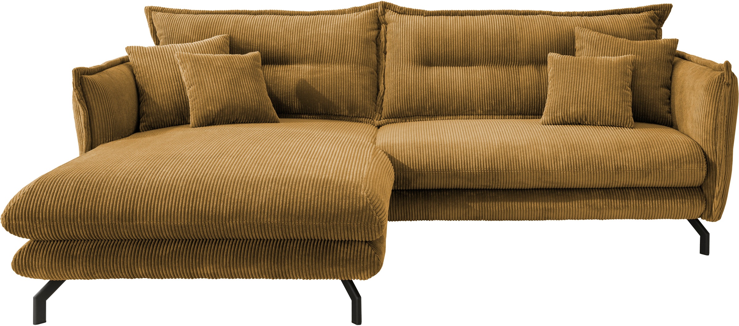 Home affaire Ecksofa "LAVA Breite 255 cm, modern und elegant, aktuelle Kiss günstig online kaufen