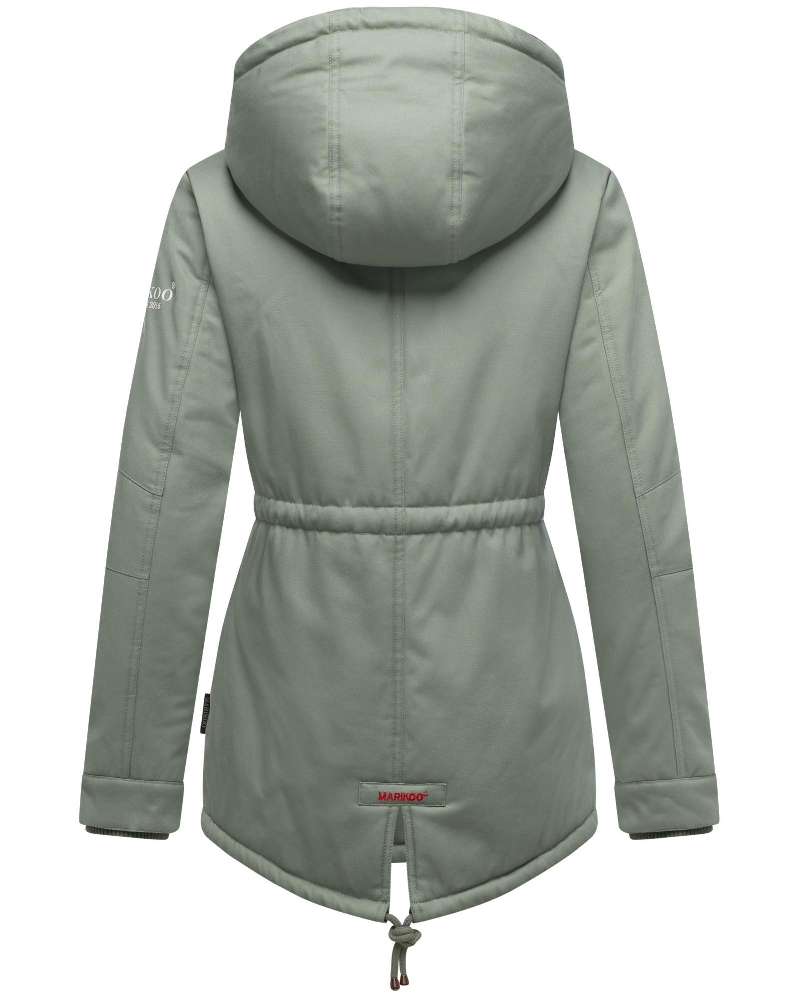 Marikoo Winterjacke »Manolya«, mit Kapuze, stylischer Kurzmantel mit weichem Teddyfell-Futter