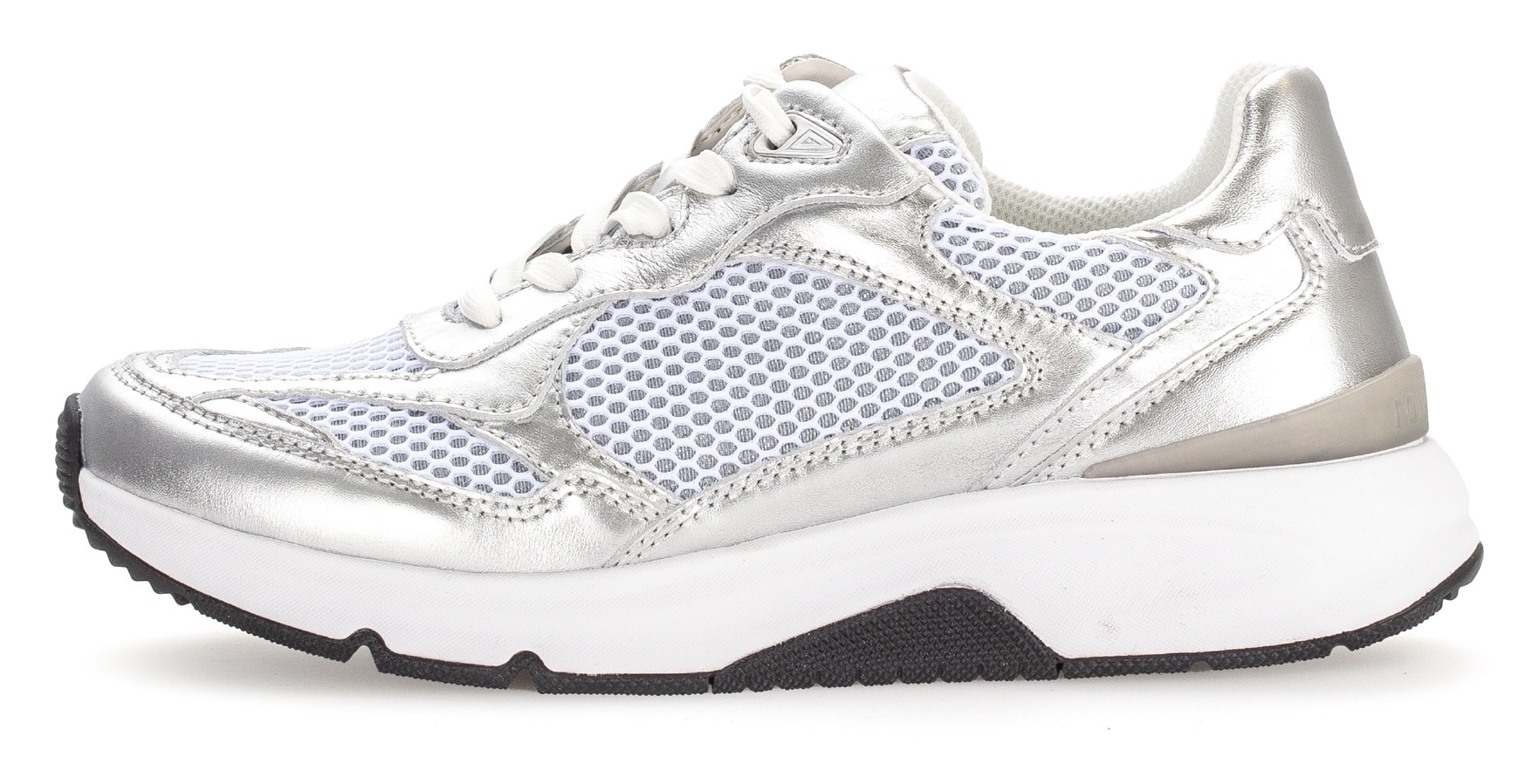 Gabor Rollingsoft Keilsneaker, Freizeitschuh, Halbschuh, Schnürschuh mit gepolstertem Schaftrand