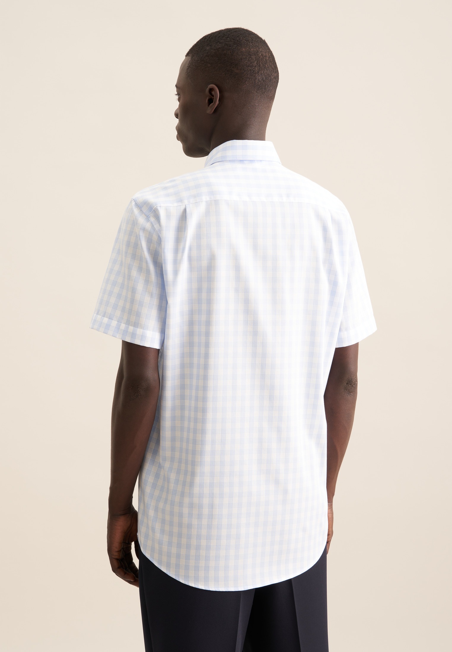 seidensticker Businesshemd "Regular", Regular 1/2 Button-Down-Kragen Karo günstig online kaufen