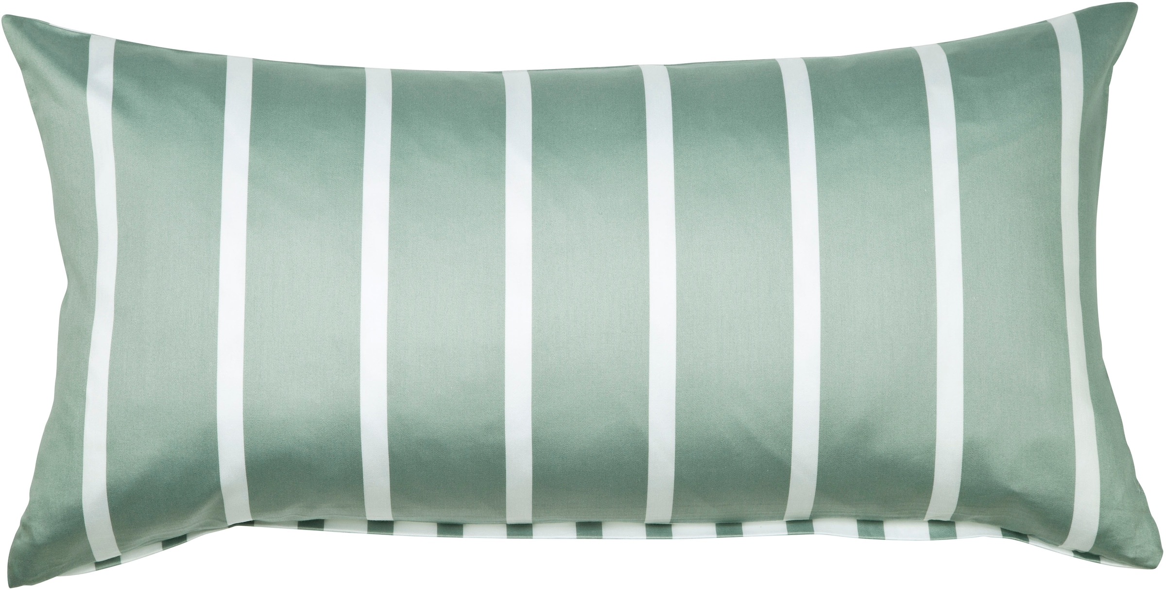 Kissenbezug JANINE, B:40cm L:80cm, grün, Mako-Satin, Obermaterial: 100% Baumwolle, Kissenbezüge, "modernclassic 39028-28", mit Reißverschluss