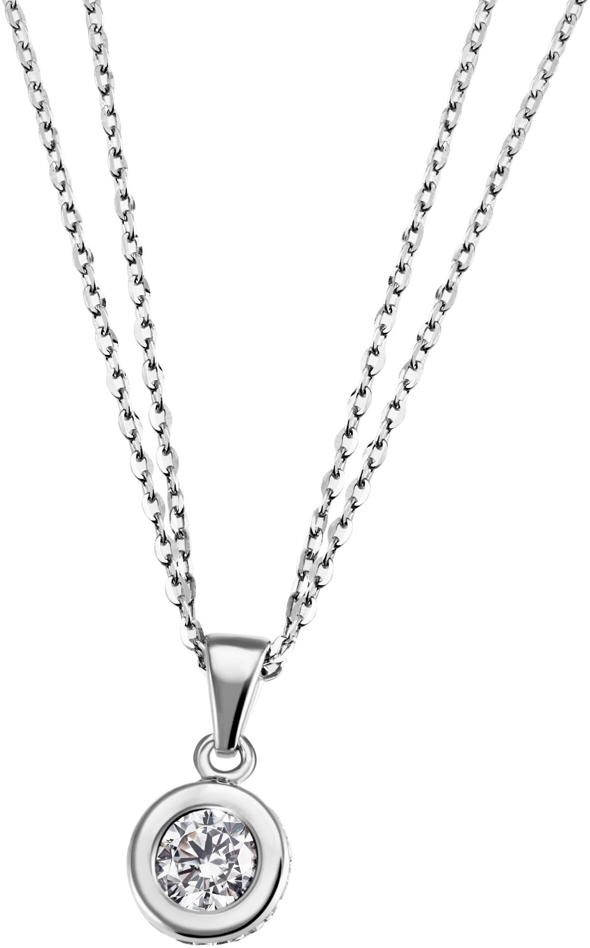 Kette mit Anhänger »Schmuck Geschenk Silber 925 Halsschmuck Halskette Solitär«, mit...