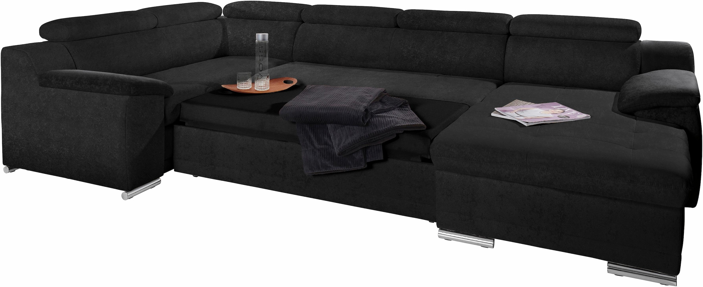 sit&more Wohnlandschaft Andiamo, mit Kopfteilverstellung, wahlweise mit Bettfunktion