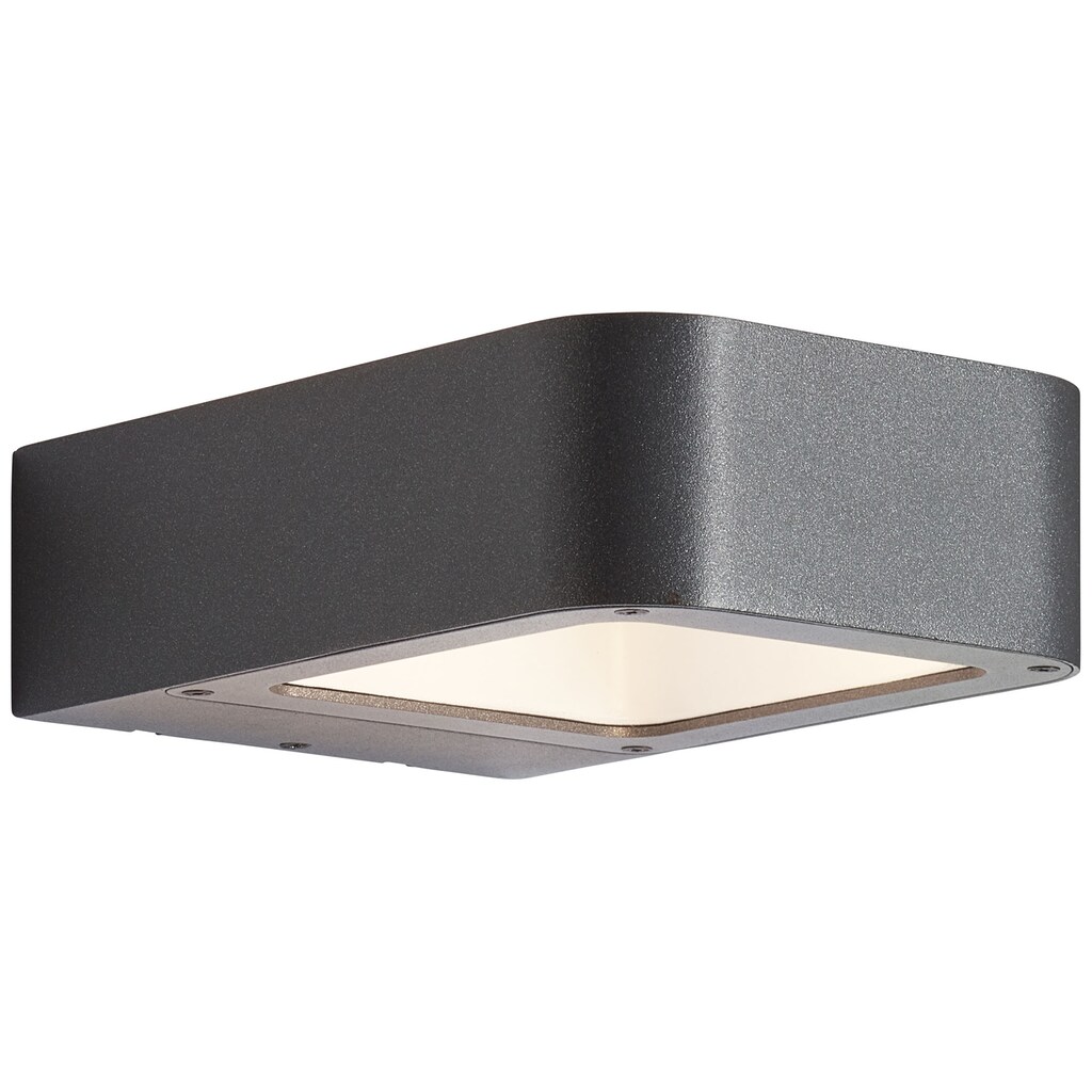 AEG LED Außen-Wandleuchte »Phelia«, 1 flammig-flammig, 5 x 12 x 18 cm, 610lm, warmweiß, IP54, Aluminium/Kunststoff, anthrazit