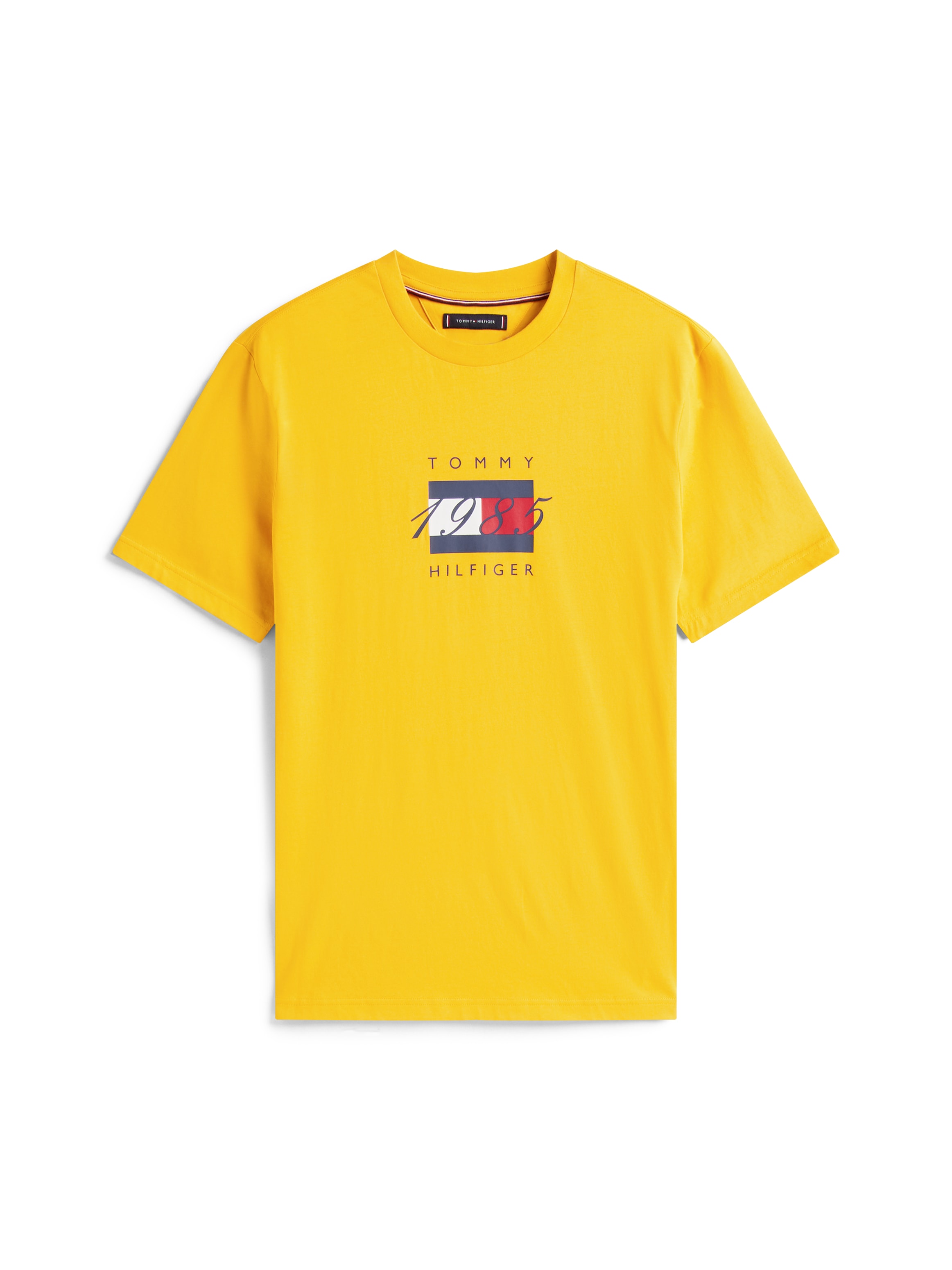 Tommy Hilfiger T-Shirt »LINEAR FLAG GRAPHIC«, Rundhals, regular fit, Jersey