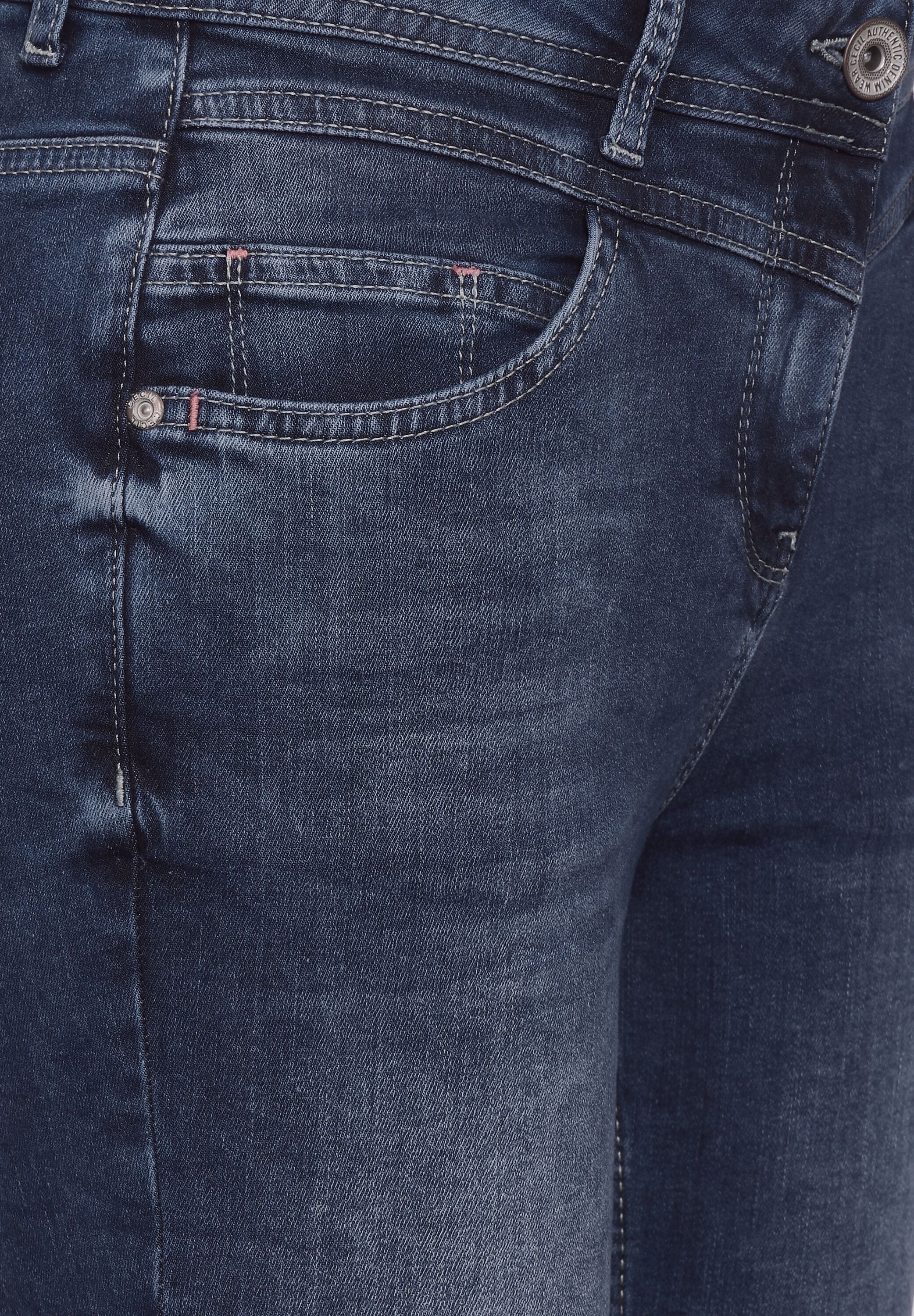 Cecil Gerade Jeans, im Used Look