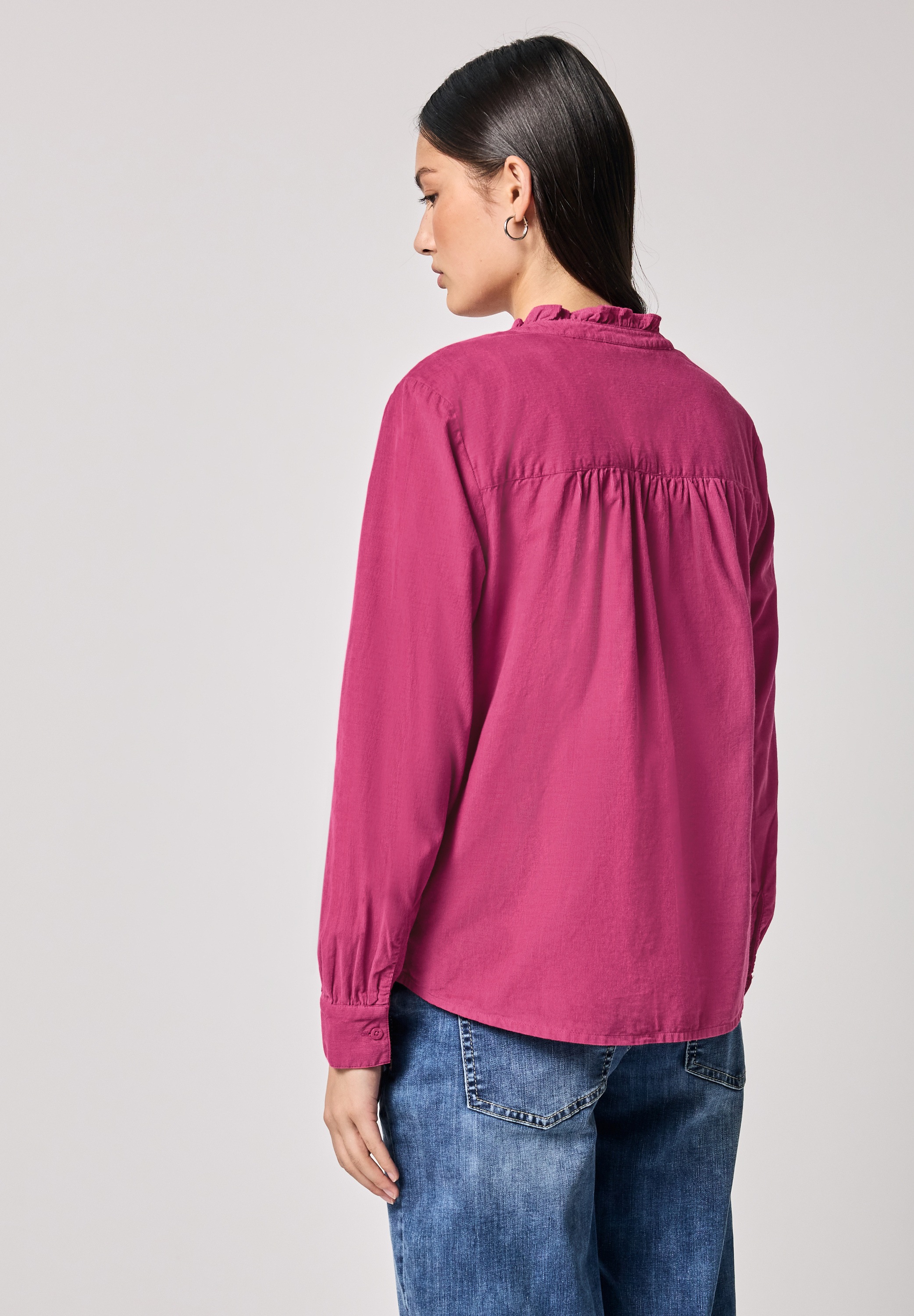 STREET ONE STUDIO Langarmbluse in Cord-Optik günstig online kaufen