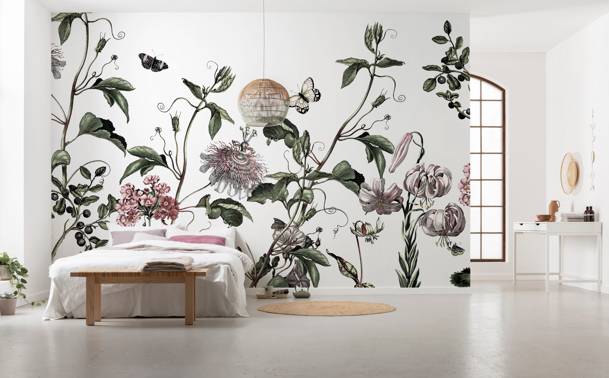 Komar Fototapete »Vlies Fototapete - Paradis de Papillons - Größe 400 x 250 cm«, bedruckt