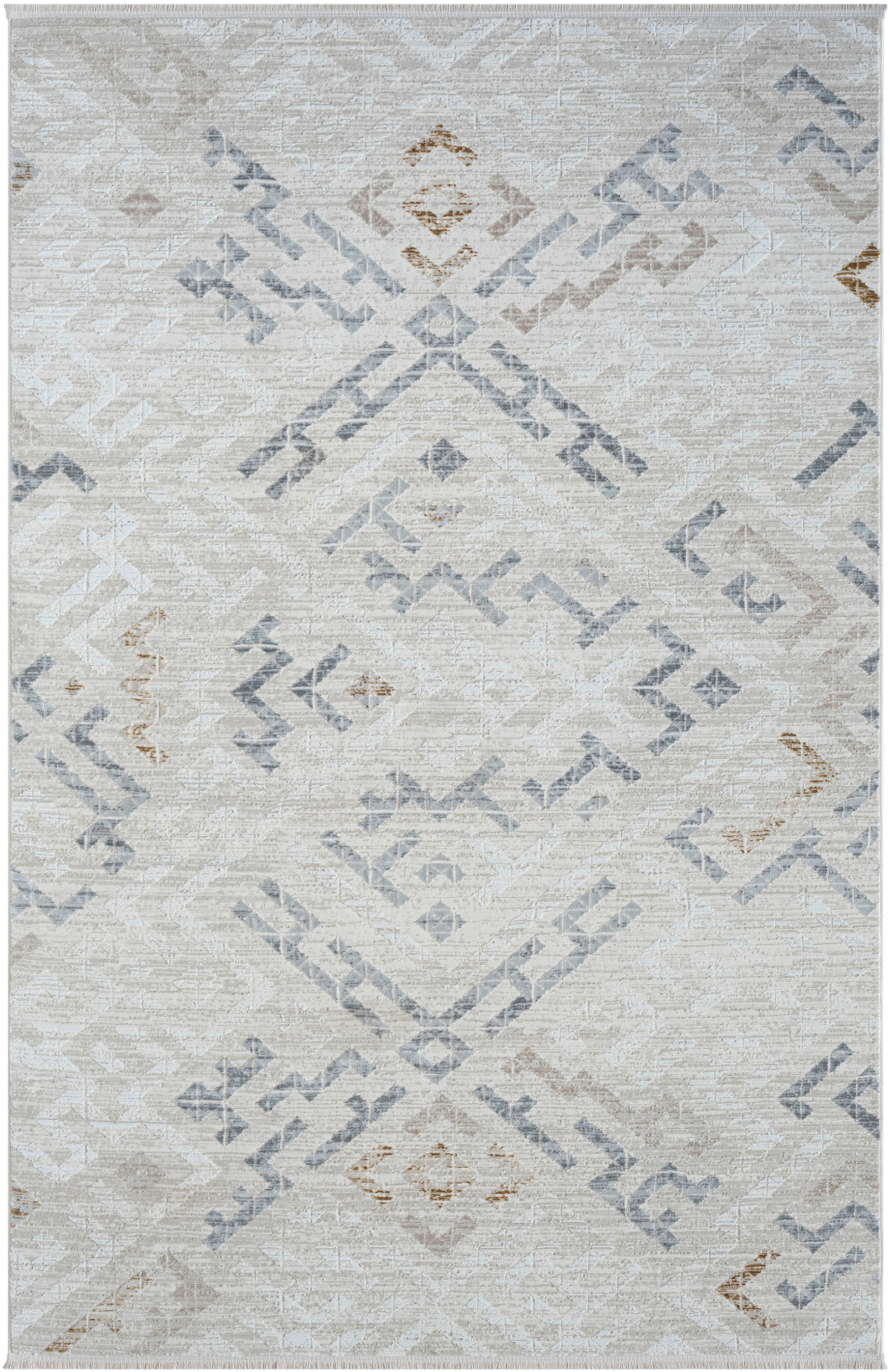 Myflair Möbel & Accessoires Teppich »My Type«, rechteckig, 10 mm Höhe, Kurzflor, Ethno-Style, besonders weich durch Microfaser, mit Fransen