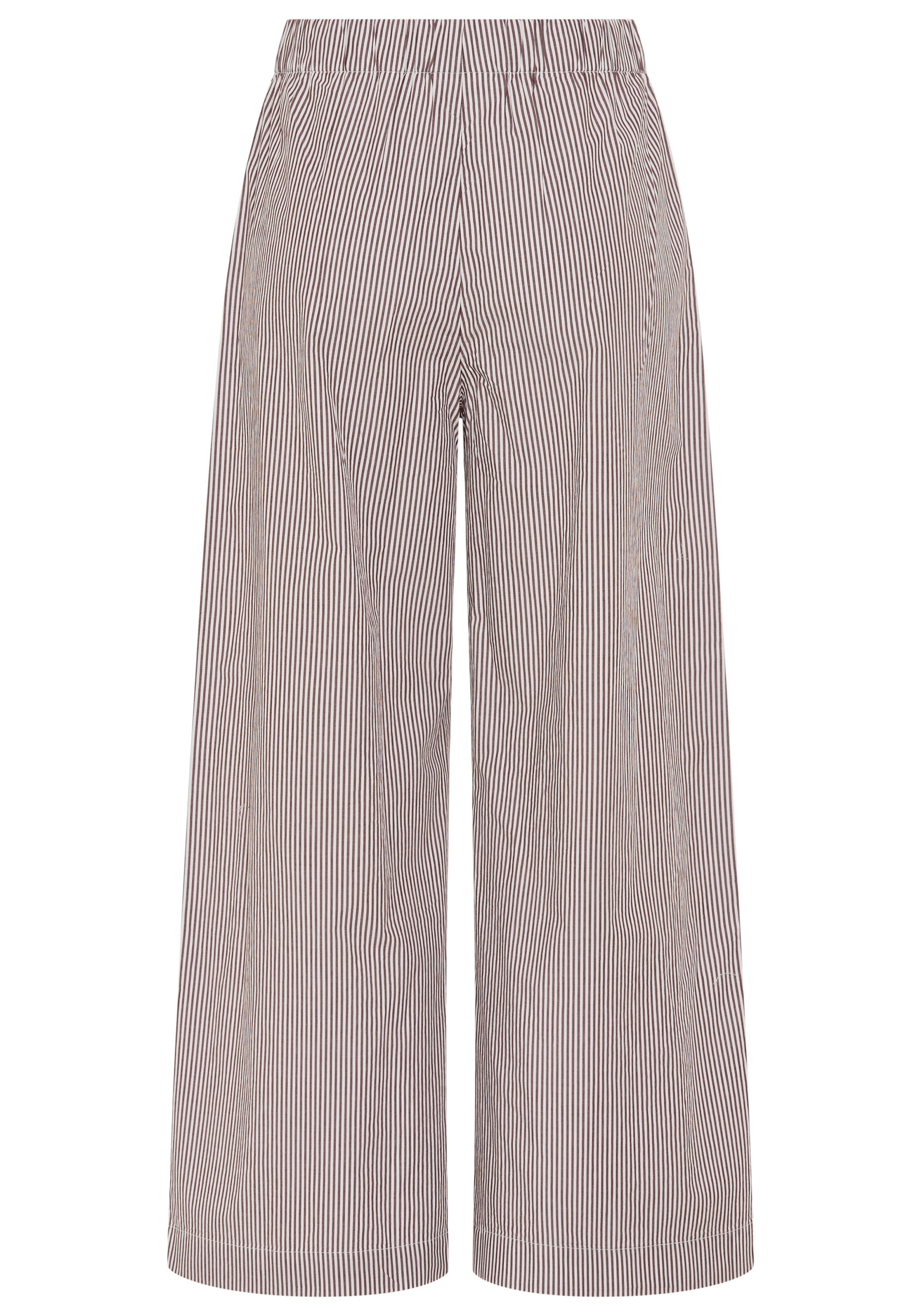 Marc OPolo DENIM Schlupfhose weites Bein, elastischer Bund, fein gestreift günstig online kaufen