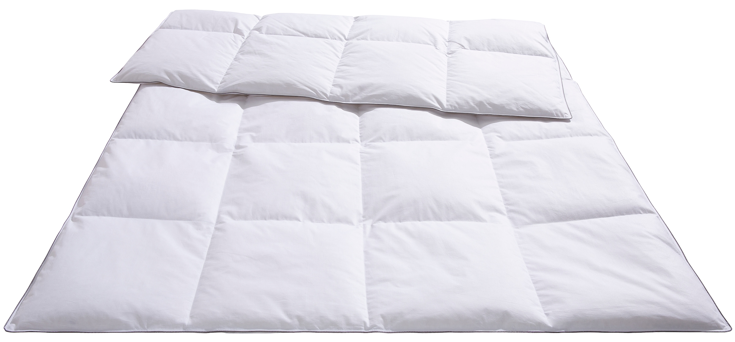 OTTO home Daunenbettdecke "Sorsele, Bettdecke 135x200 cm, 155x220 cm und weitere Größen" warm Füllung 60% Daunen & 40% Federn Bezug Baumwolle 1 Stk. tlg. Bettdecken, Sommer, Winter, 4 Jahreszeiten, Decke, Made in Germany