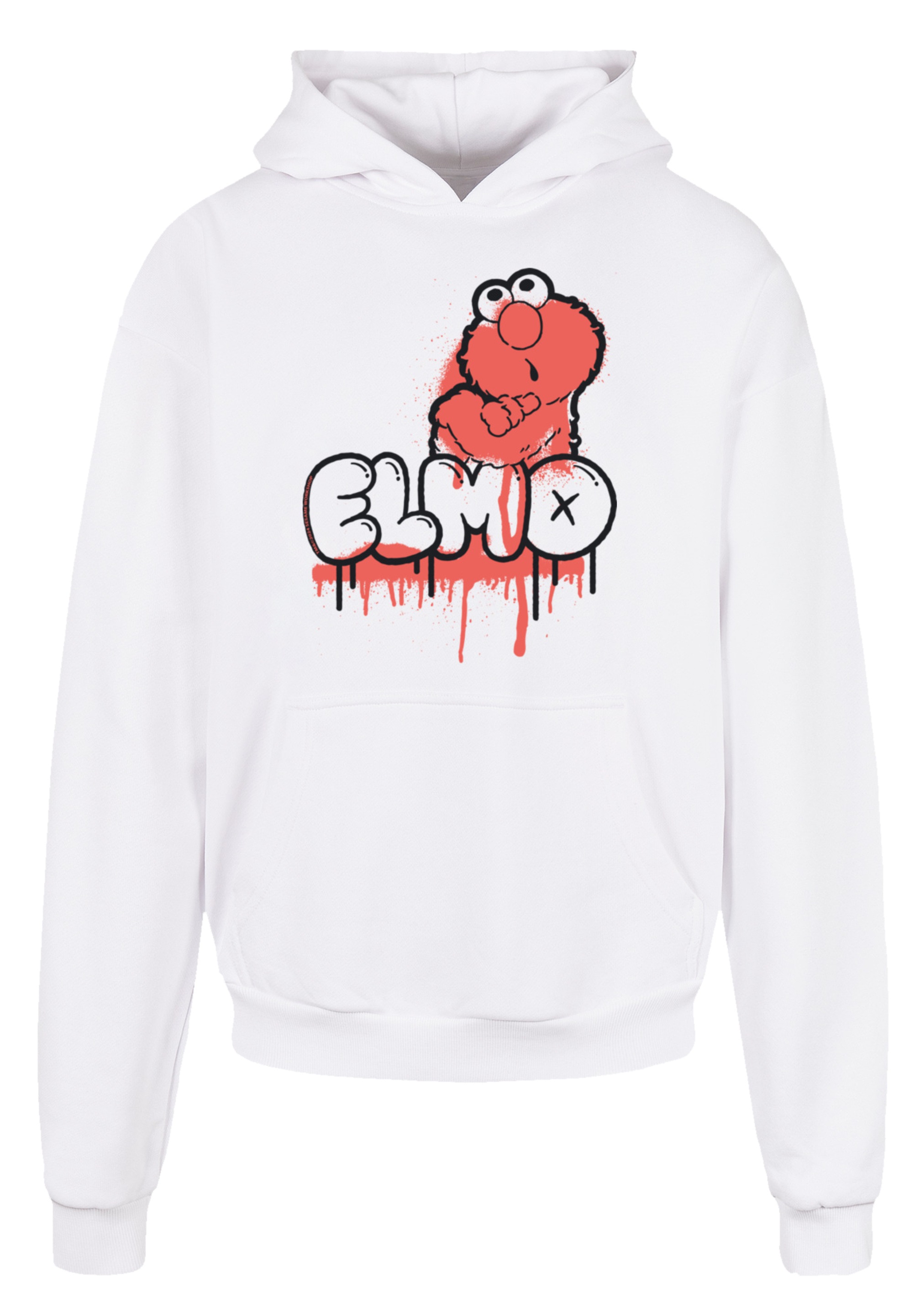 F4NT4STIC Kapuzenpullover »Sesamstraße Elmo Graffiti«, Premium Qualität