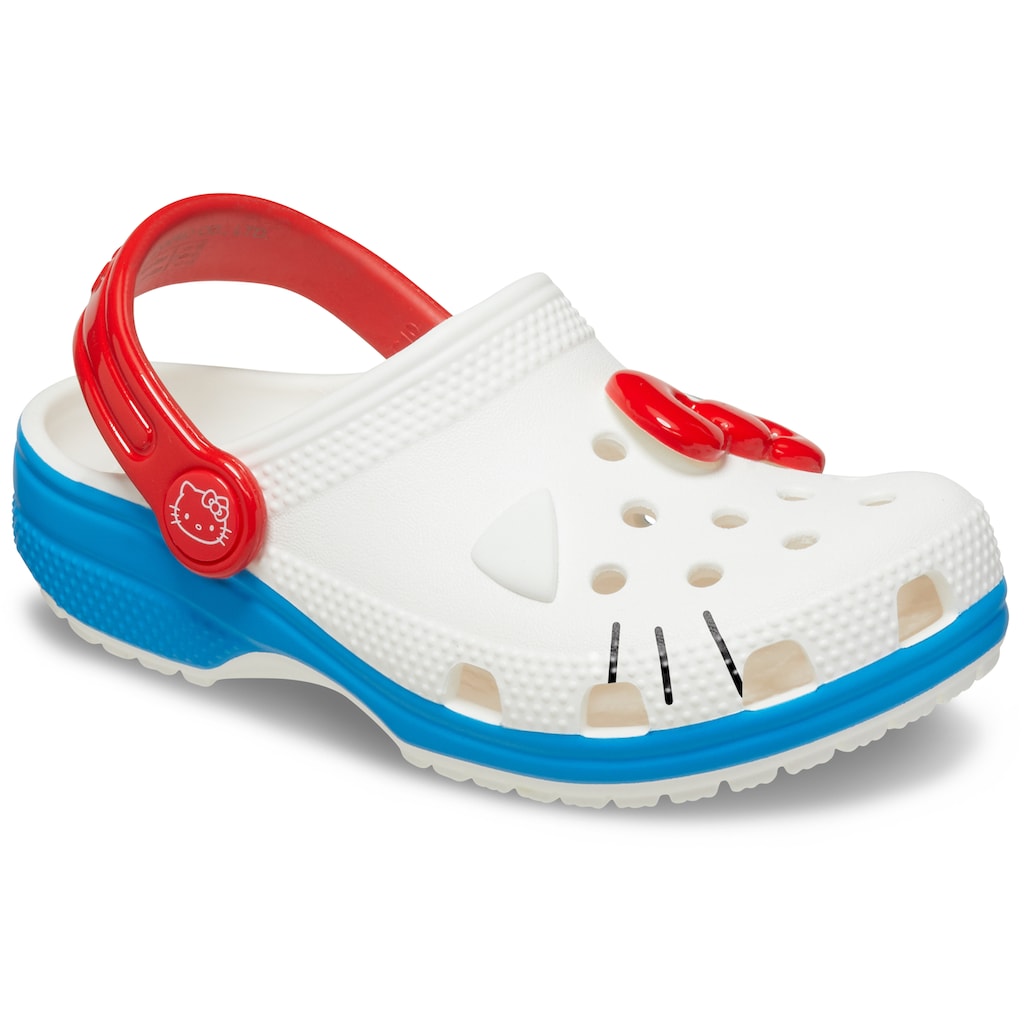 Crocs Clog »Hello Kitty«, Sommerschuh, Schlappen, Hausschuh, Badeschuh mit Fersenriemen