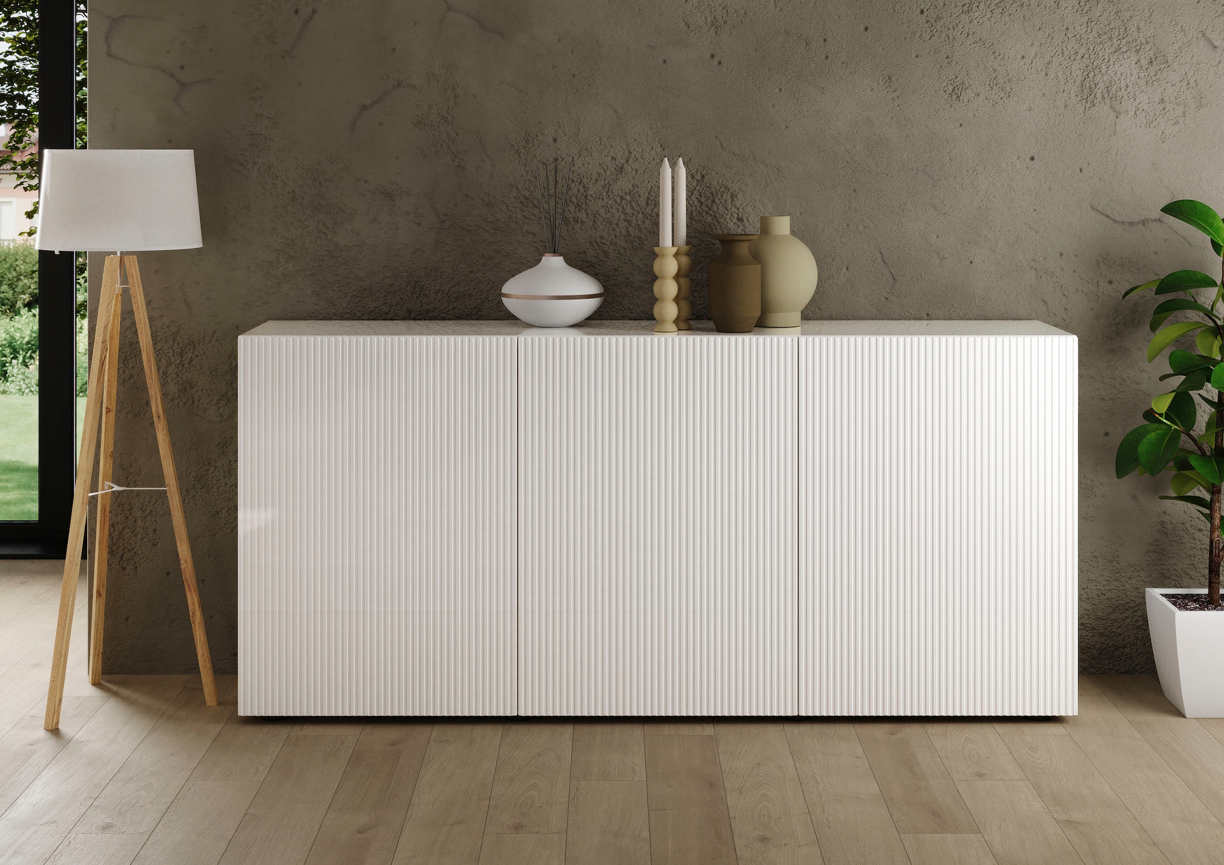 Home affaire Sideboard "Rio Breite 181 cm, Kommode mit 3 Türen, Anrichte," günstig online kaufen
