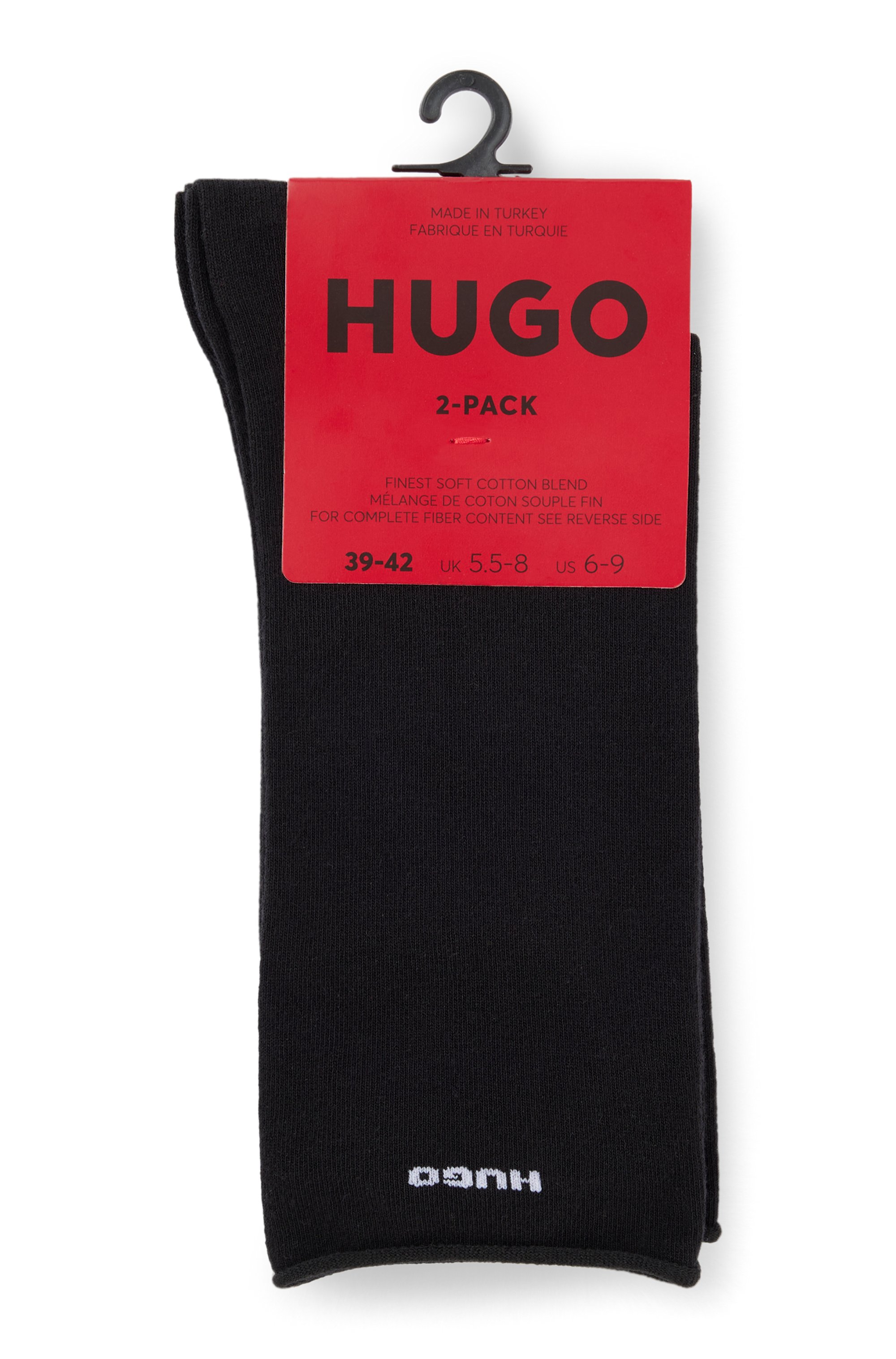 Thumbnail - HUGO Underwear Freizeitsocken "2P RS UNI CC W" Packung, 2er Pack, 2 Stk. tlg. mit gerolltem Bündchen