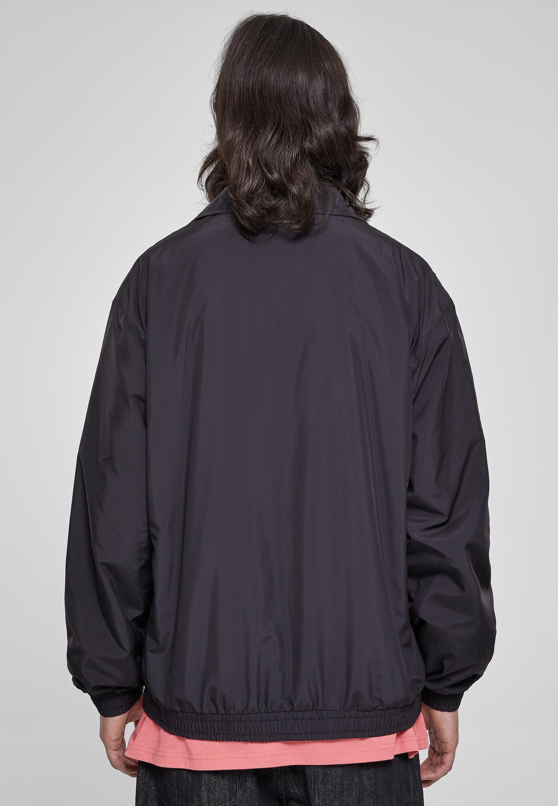 URBAN CLASSICS Trainingsjacke »Urban Classics Herren Wide Track Jacket«, (1 St.), ohne Kapuze