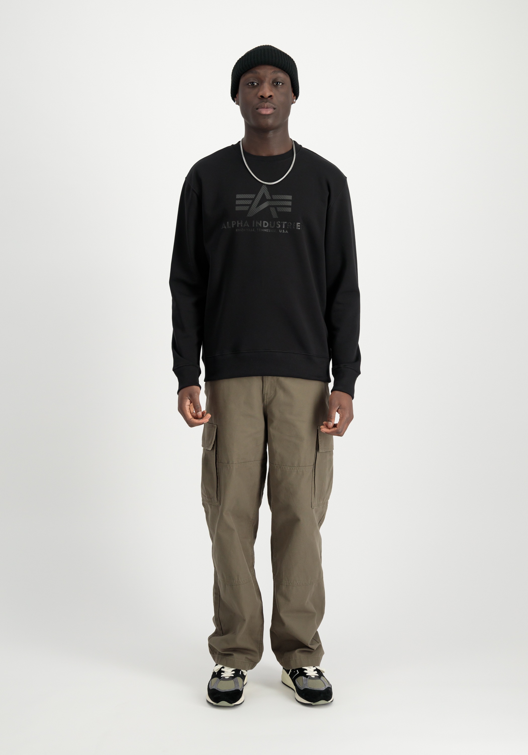 Thumbnail - Alpha Industries Sweater "Basic Sweatshirt Carbon"