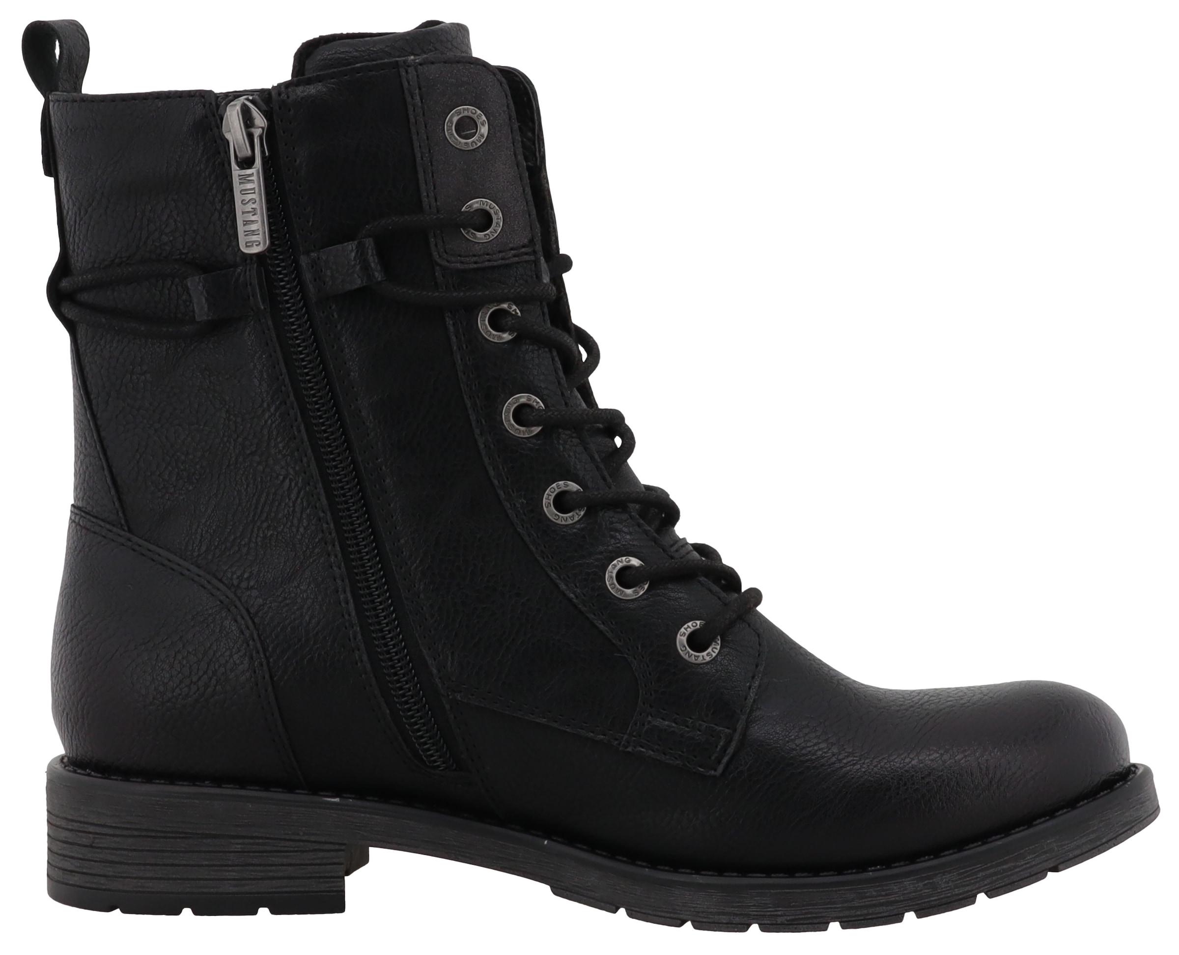 Mustang Shoes Winterstiefelette »Elfi«  Winterstiefel mit Reißverschluss und markanter Schnürung