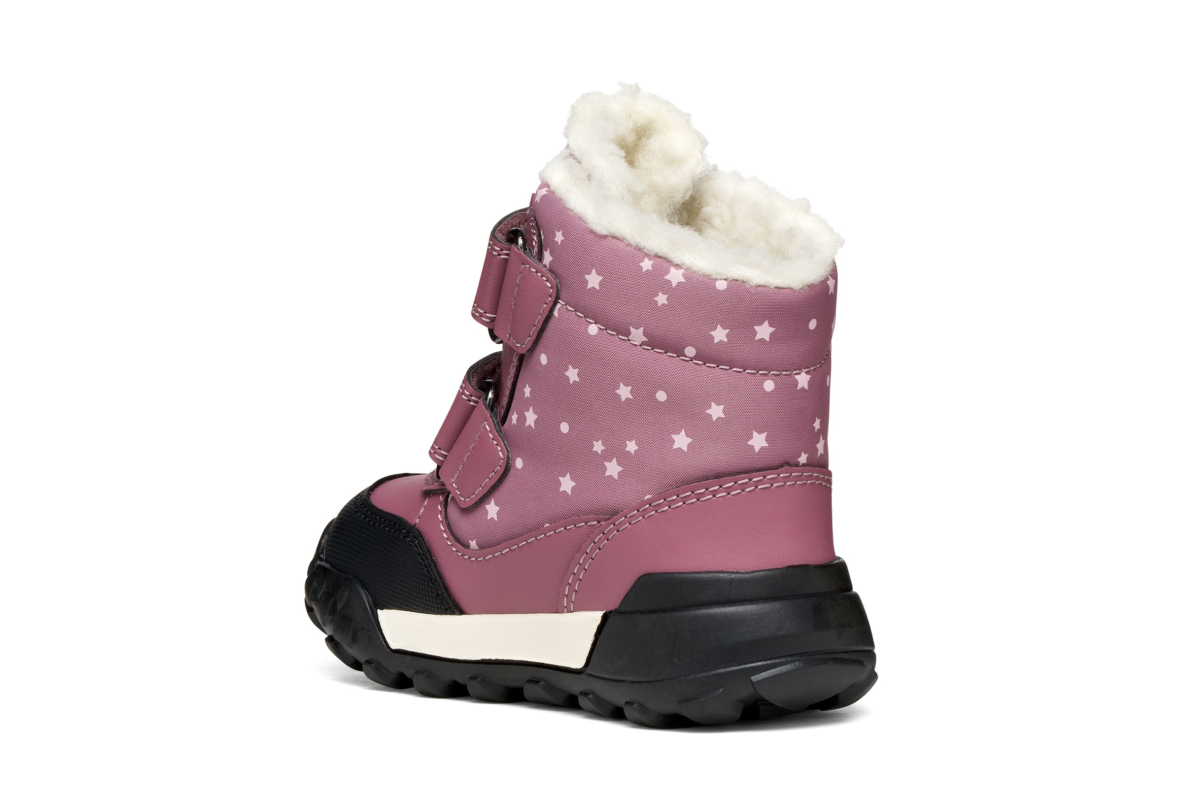 Geox Lauflernschuh »B TREKKYUP GIRL B AB«  Winterboots, Klettstiefel, mit Größenschablone zum Download