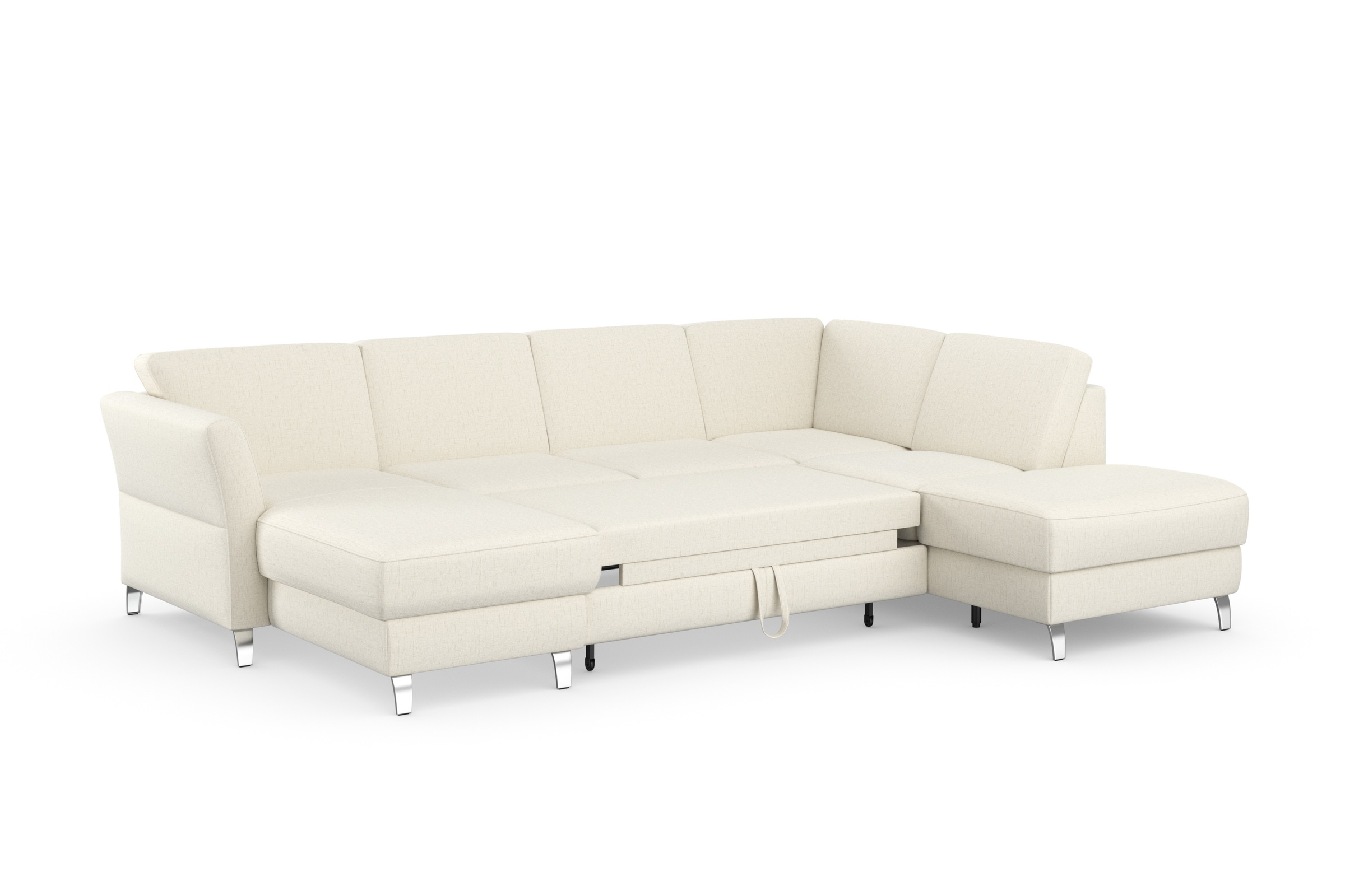 sit&more Wohnlandschaft »Visby U-Form«, Wahlweise mit Bettfunktion und Stauraum, frei im Raum stellbar