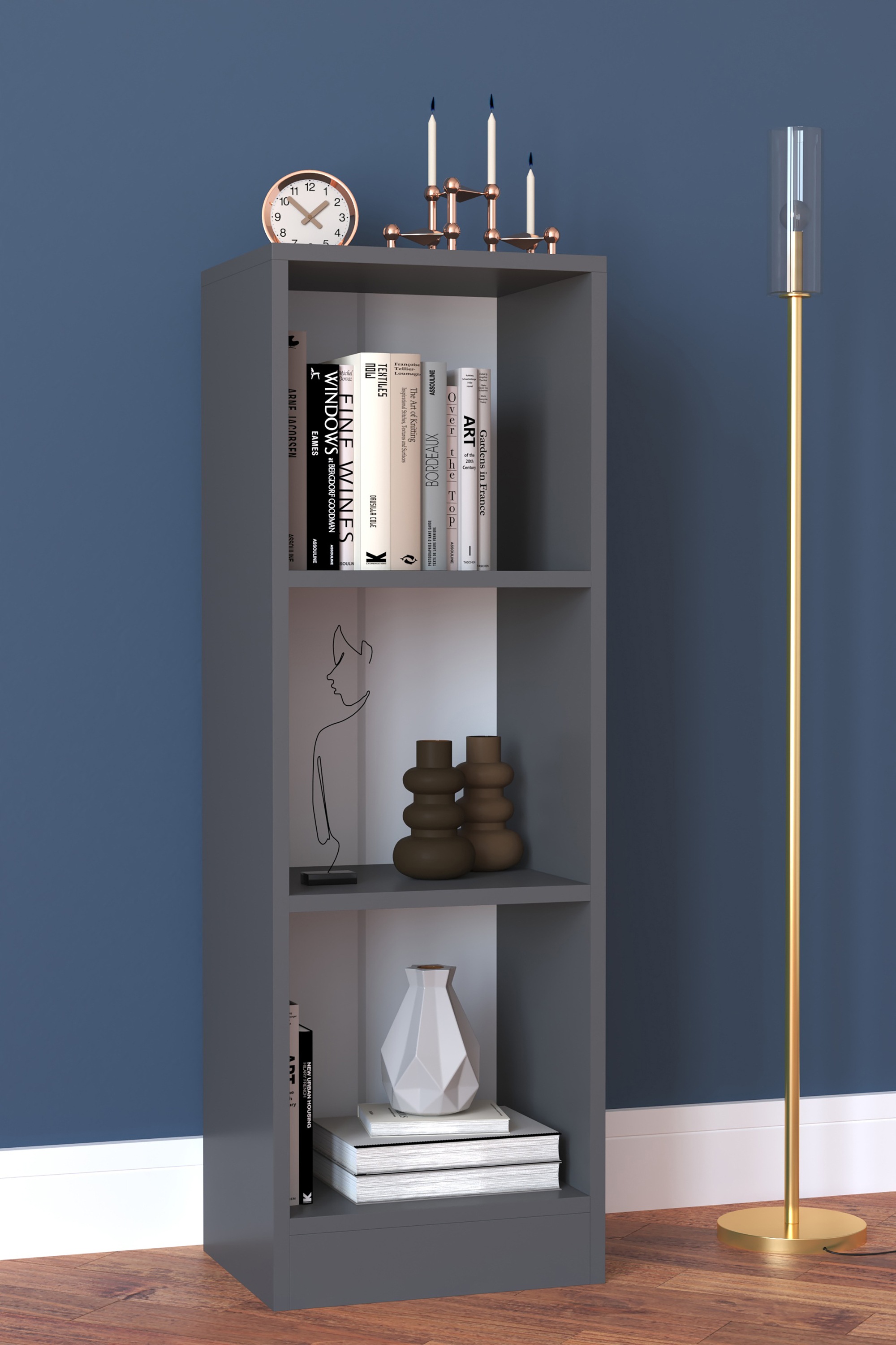VCM Standregal »Holz Stand Regal Bücher Bücherregal Dilos S 3f«