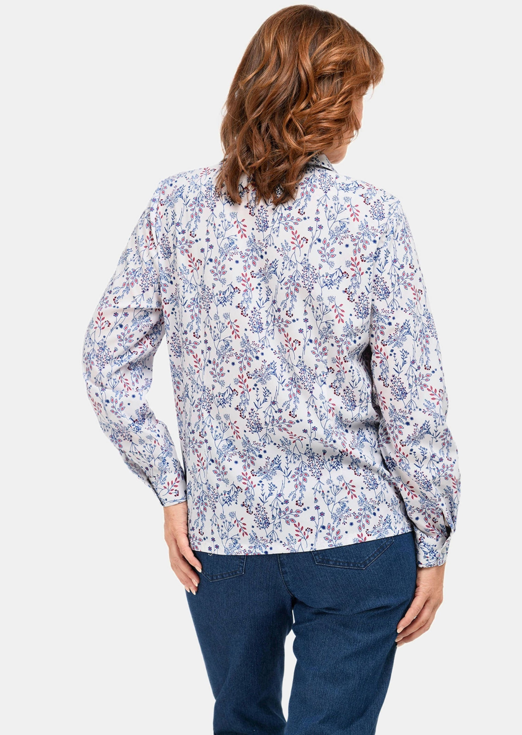GOLDNER Druckbluse »Bluse Druckbluse aus fließendem Material«