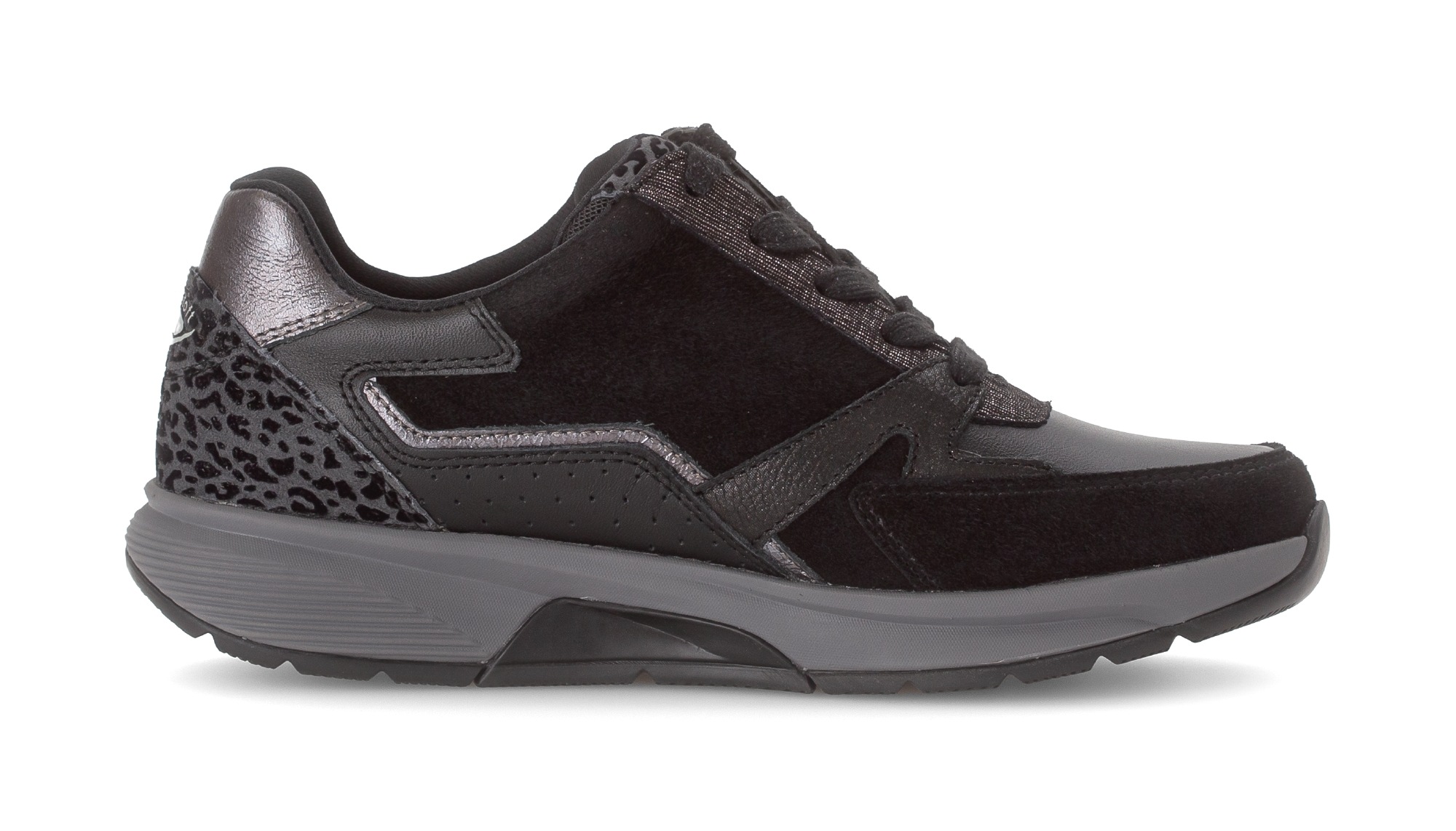 Gabor Rollingsoft Keilsneaker, Schnürer, Halbschuh, Freizeitschuh mit zusätzlichem Reißverschluss