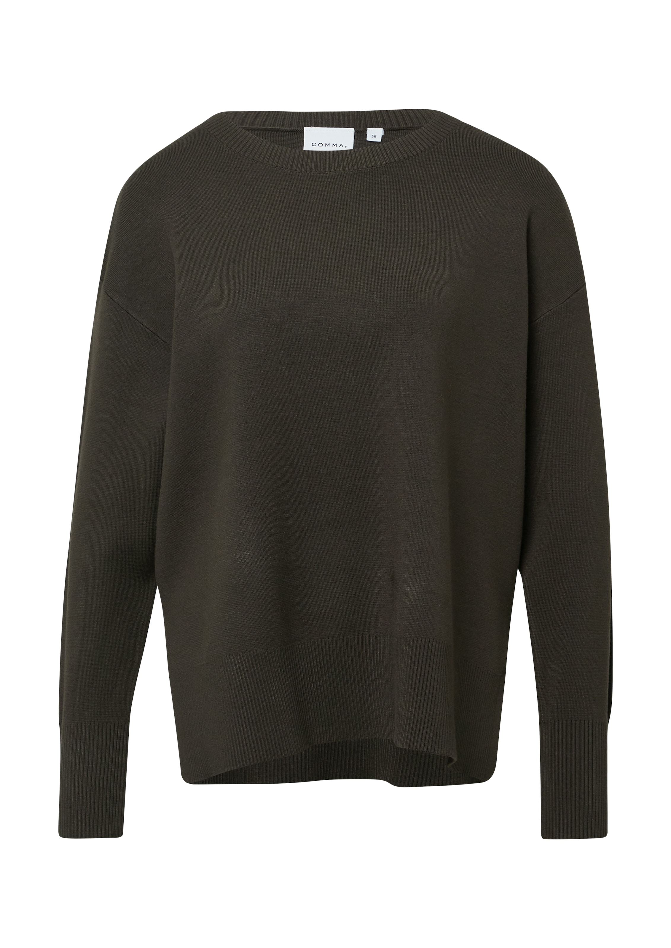 Comma Strickpullover, mit Rippbündchen günstig online kaufen