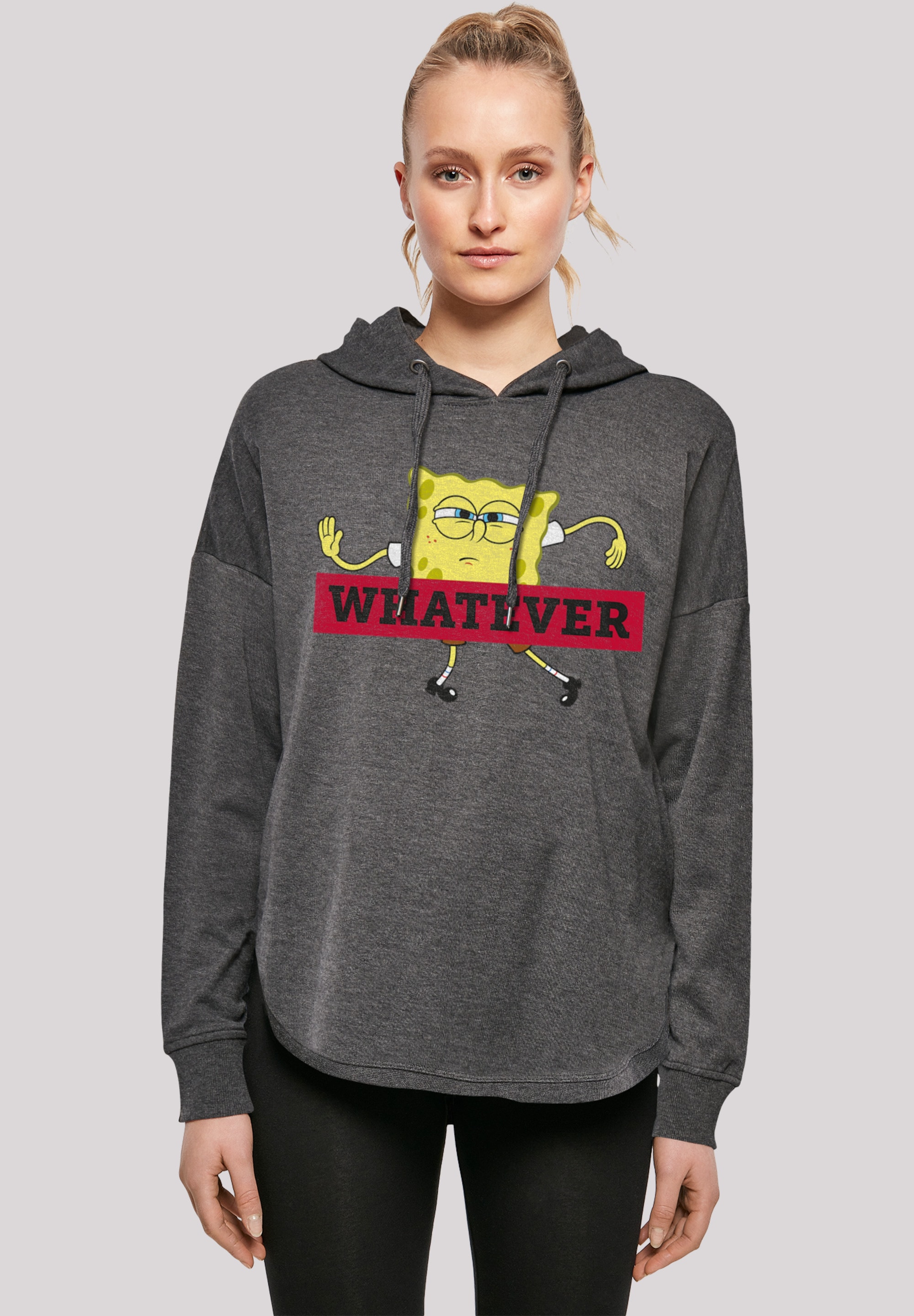 F4NT4STIC Kapuzenpullover "Spongebob Schwammkopf WHATEVER", Print